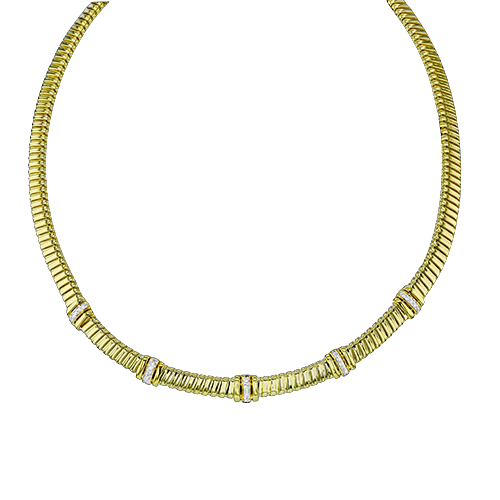 Simon G. 18K Yellow Gold Diamond Station Choker
