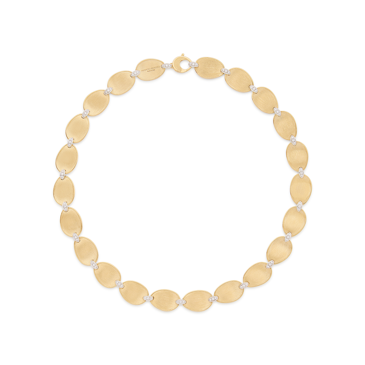 Marco Bicego 18K White & Yellow Gold Lunaria Diamond Acents Link Necklace