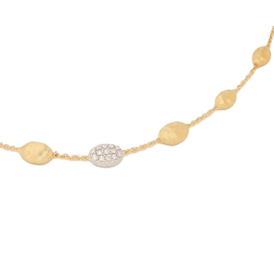 Marco Bicego 18K Siviglia Station Necklace with Diamonds