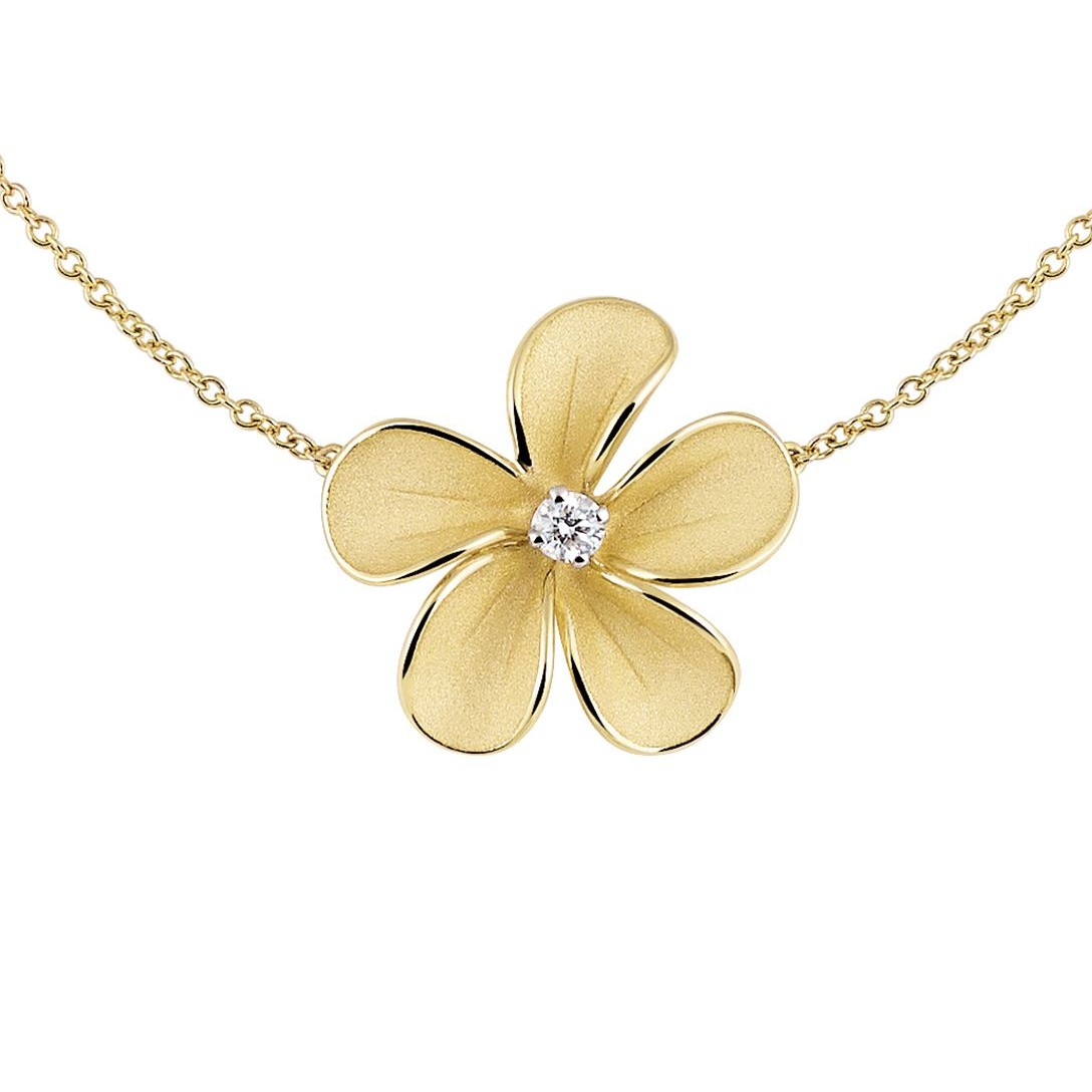 Cammilli 18K Yellow Sunrise Gold 'Cherry Bloom' Diamond Collier