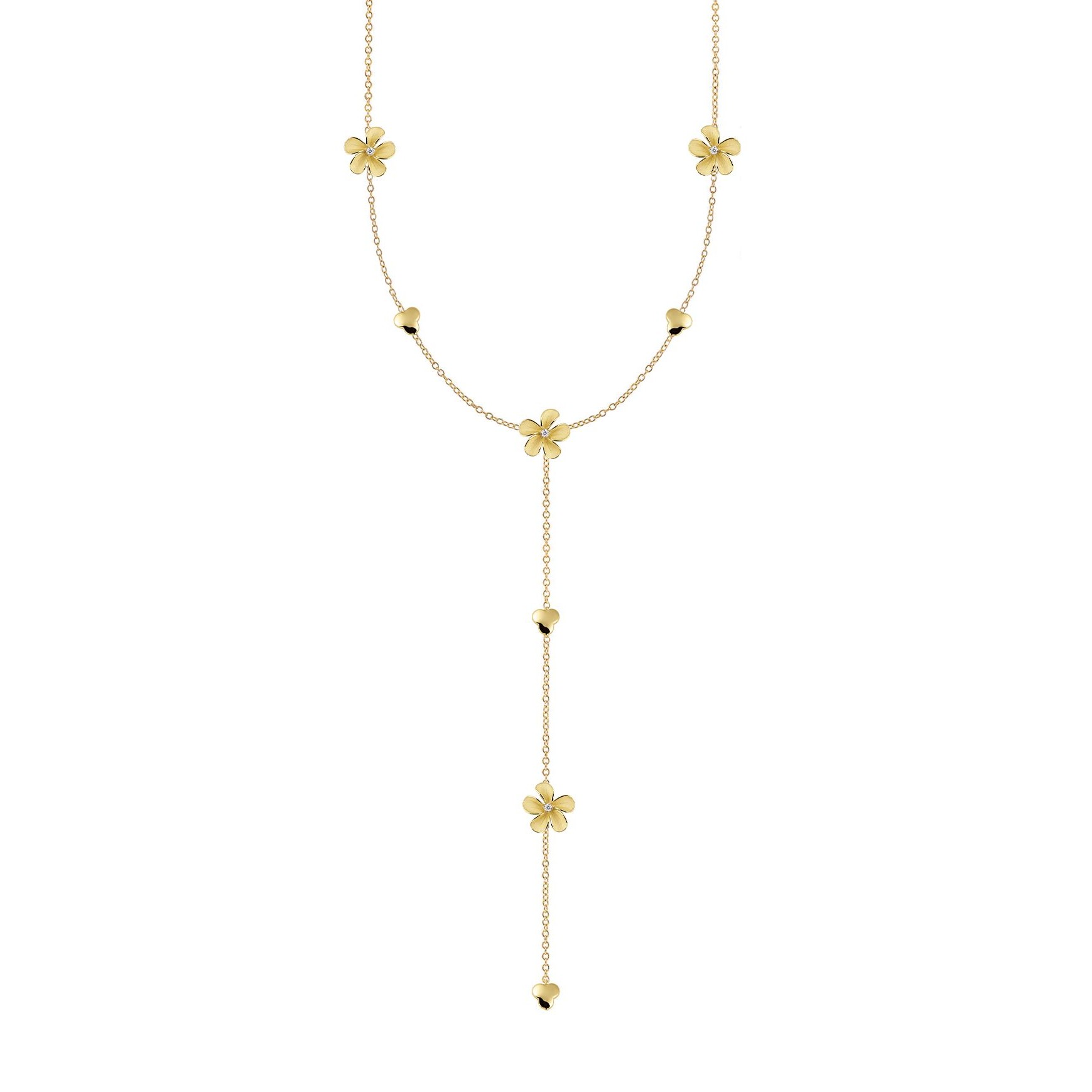 Cammilli 18K Yellow Sunrise Gold 'Cherry Bloom' Diamond Collier