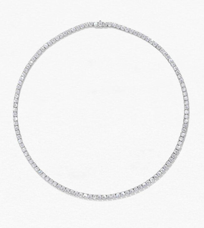 HOF 18 Karat White Gold Diamond Necklace 18