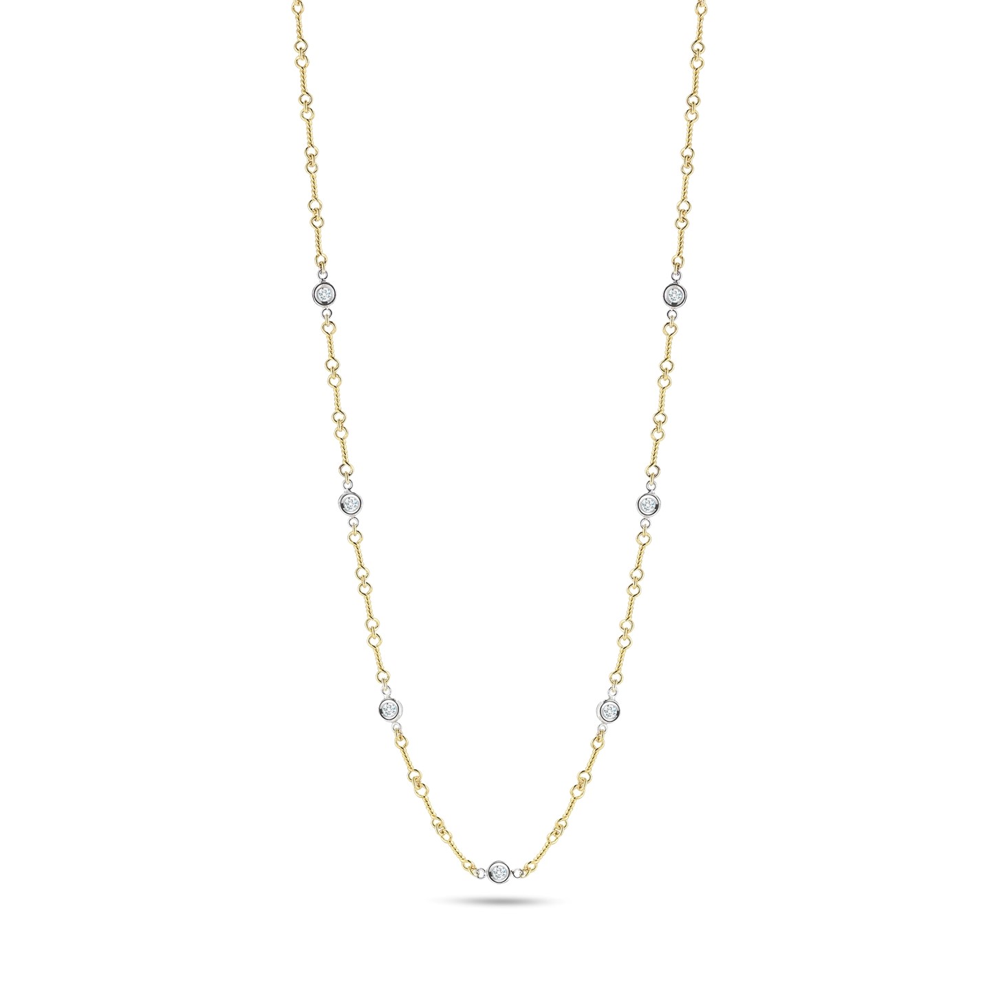 Roberto Coin 18K Two-Tone Diamonds by the Inch Necklace