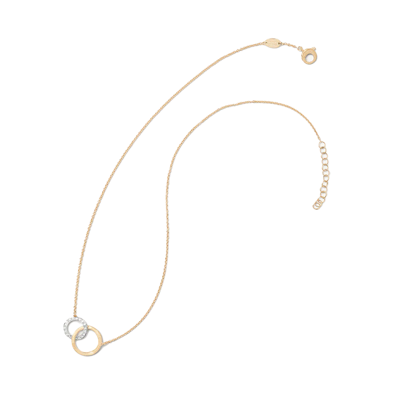 Marco Bicego 18K Two-Tone Jaipur Collection Diamond Mixed Link Necklace
