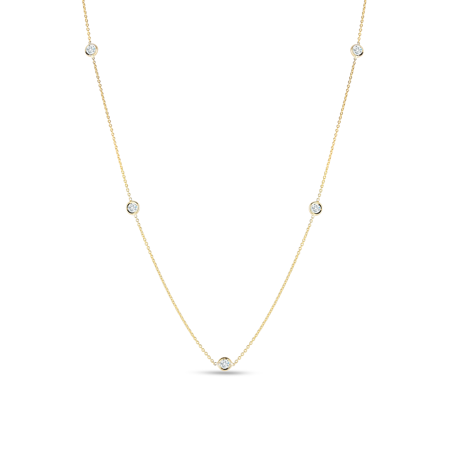 Roberto Coin 18K Yellow Gold Diamonds By The Inch Necklace