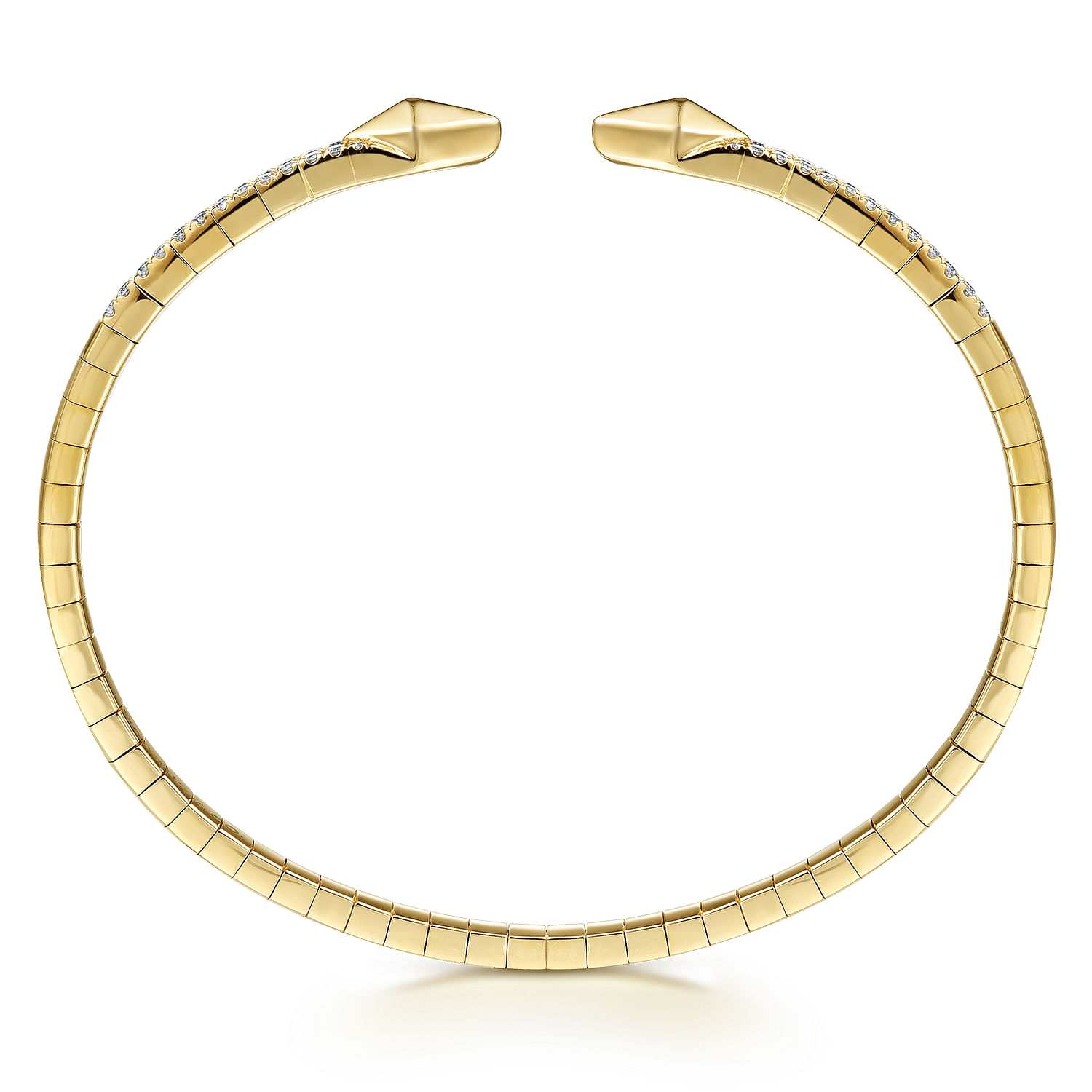 Gabriel & Co. 14K Yellow Gold Diamond Spear Bangle
