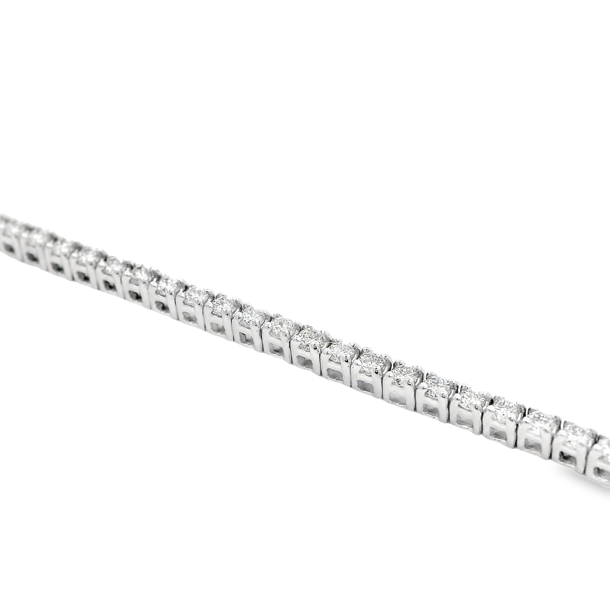 14K White Gold 1-Carat Diamond Tennis Bracelet