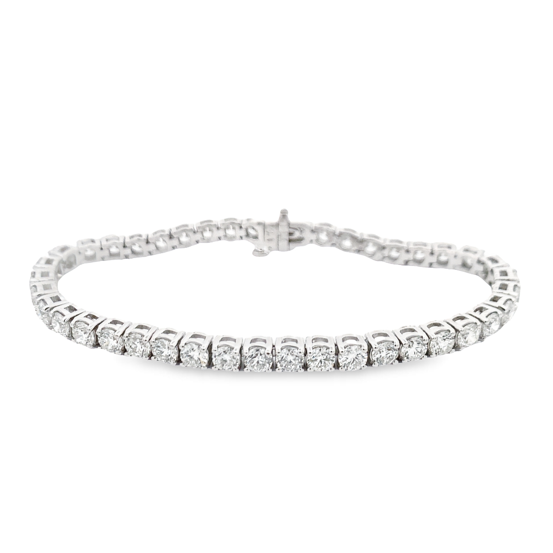 14K White Gold Tennis Bracelet