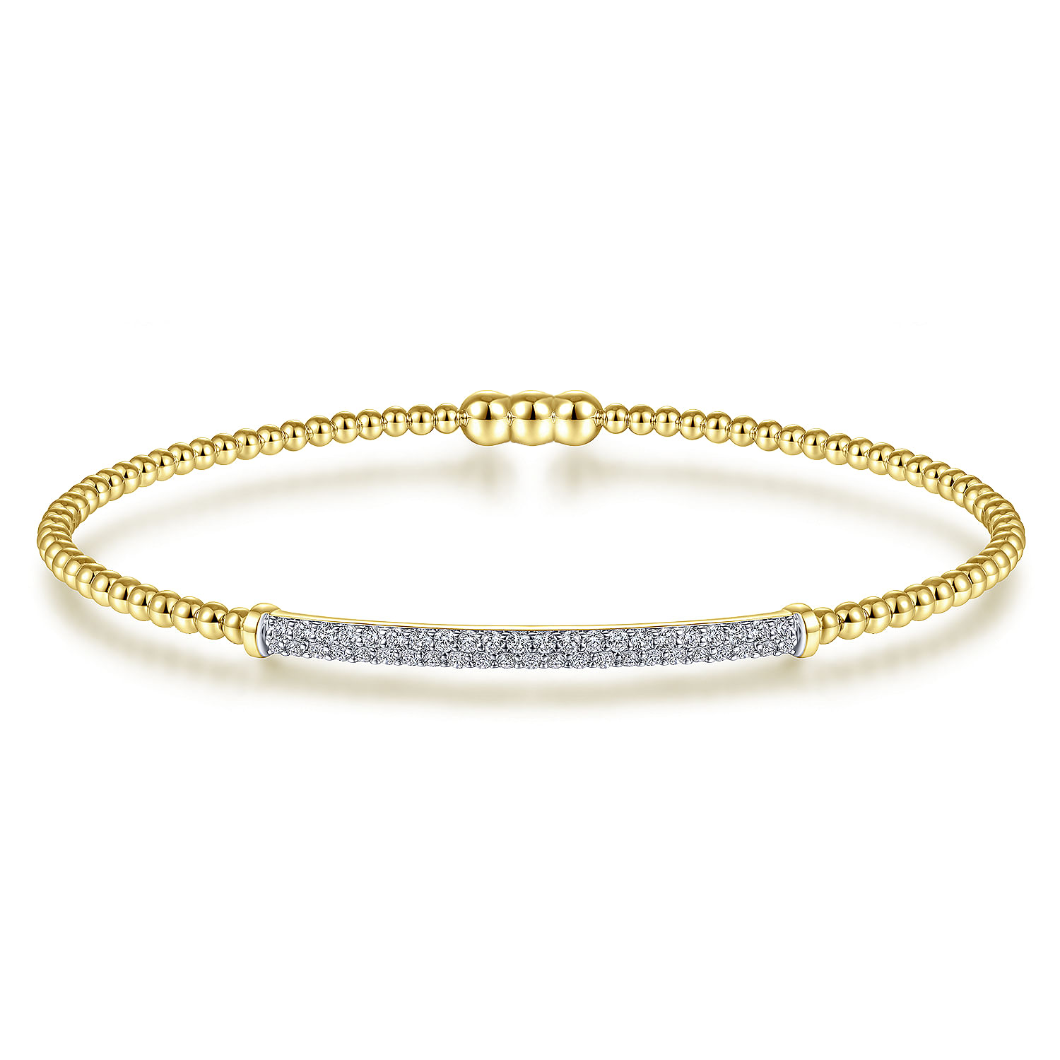 Gabriel & Co.14K  Bujukan Locking Diamond Bangle
