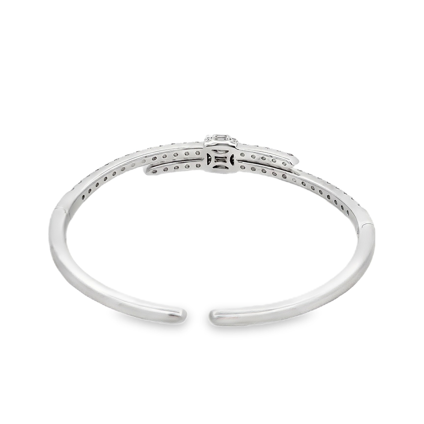 Damaso 18K White Gold Diamond Bangle