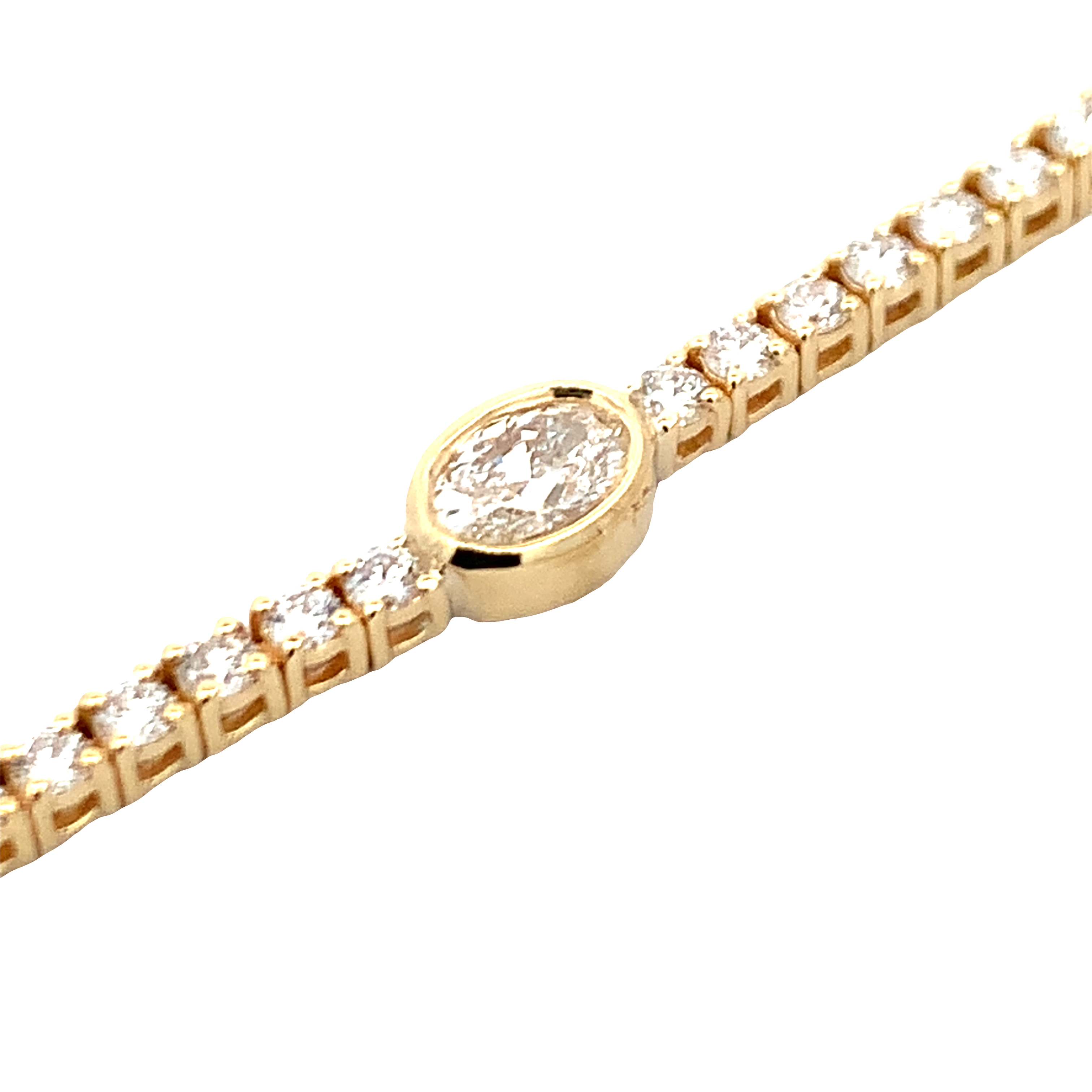 Norman Silverman 18K Yellow Gold 3.3 Carat Diamond Bracelet