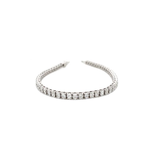 18K White Gold Diamond Tennis Bracelet 7
