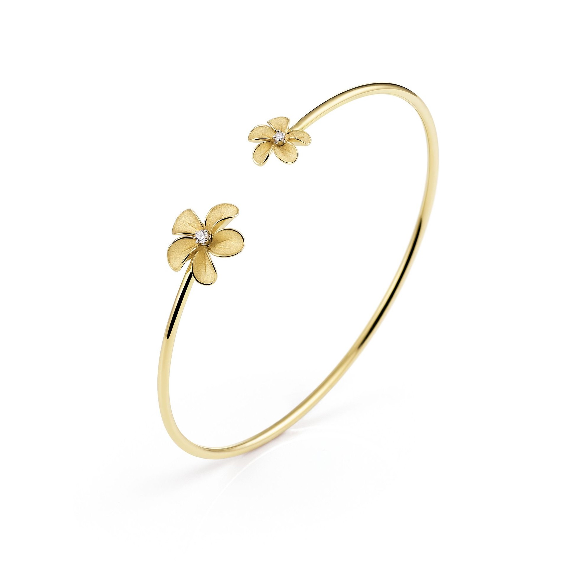 Cammilli 18K Yellow Sunrise Gold 'Cherry Bloom' Diamond Bracelet