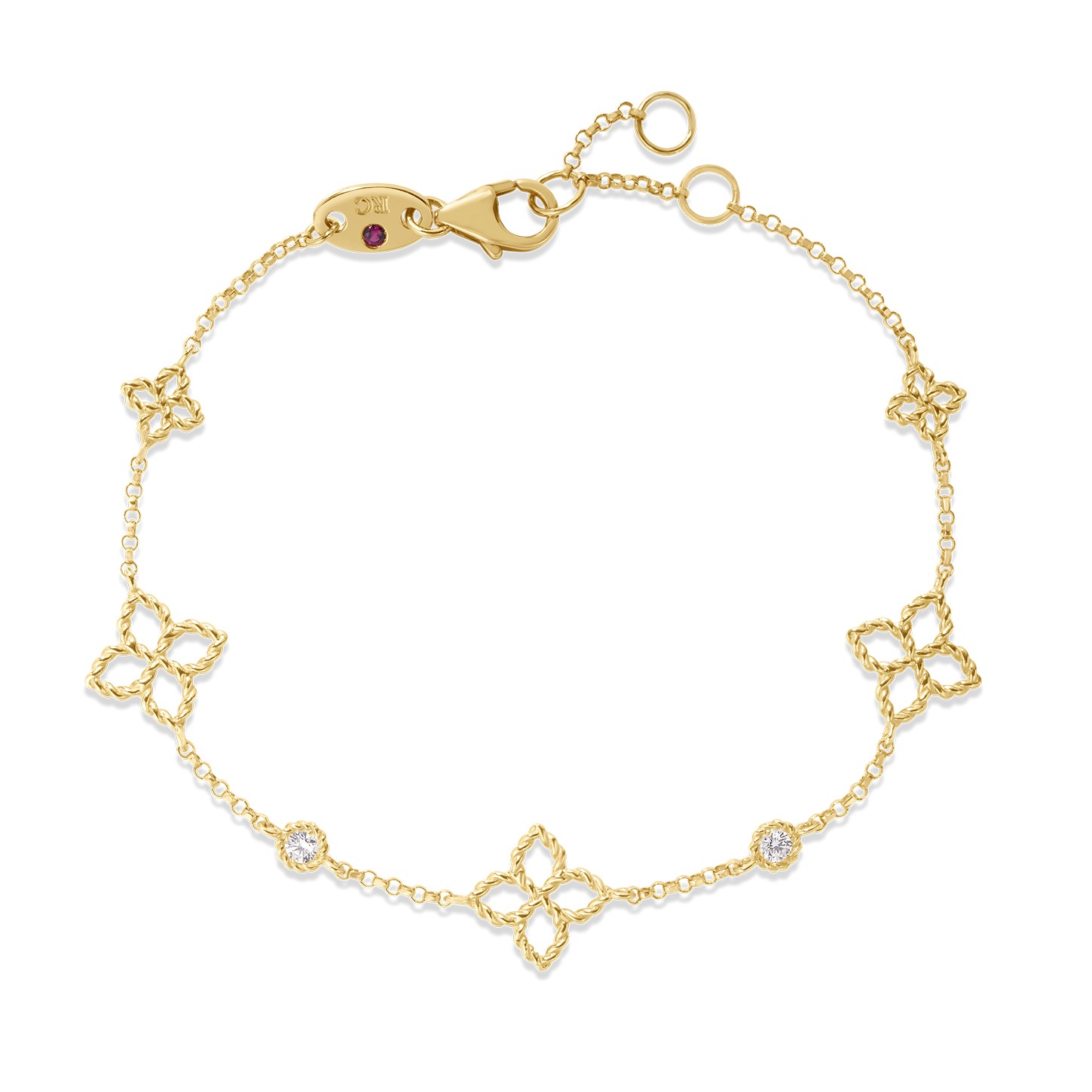 Roberto Coin 18K Yellow Gold Principessa Diamond Bracelet