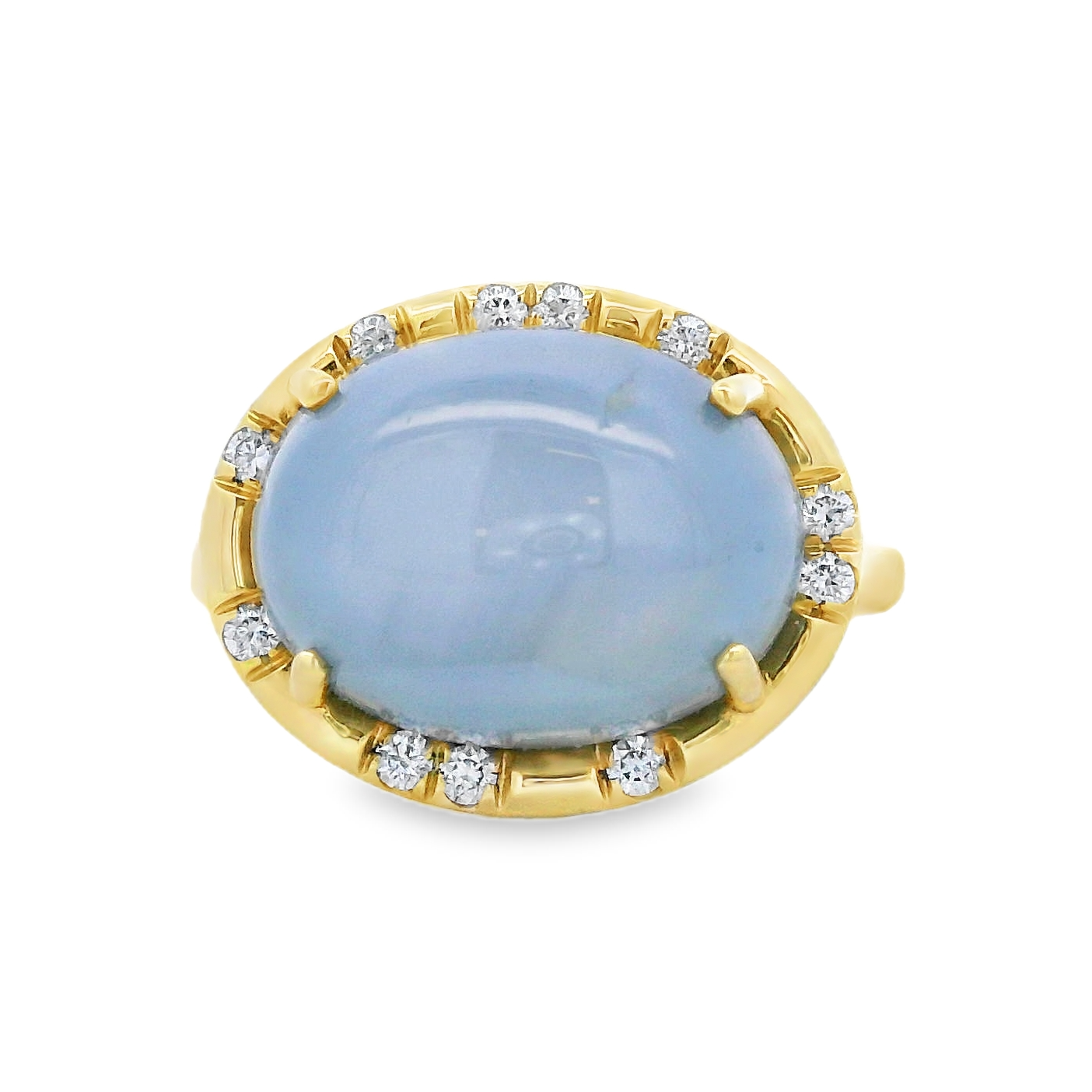 Lauren K 18K Yellow Gold Star Sapphire Sprinkle Ring