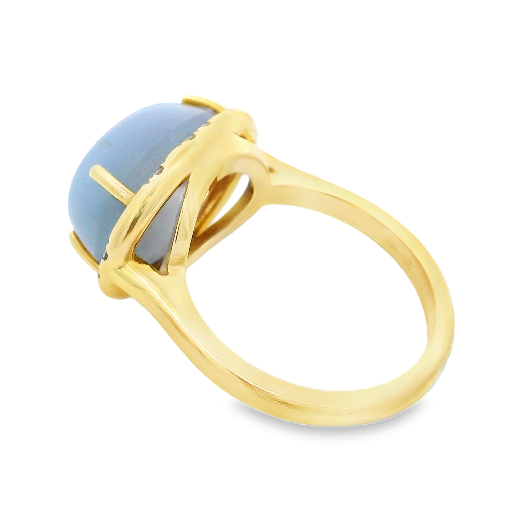 Lauren K 18K Yellow Gold Star Sapphire Sprinkle Ring