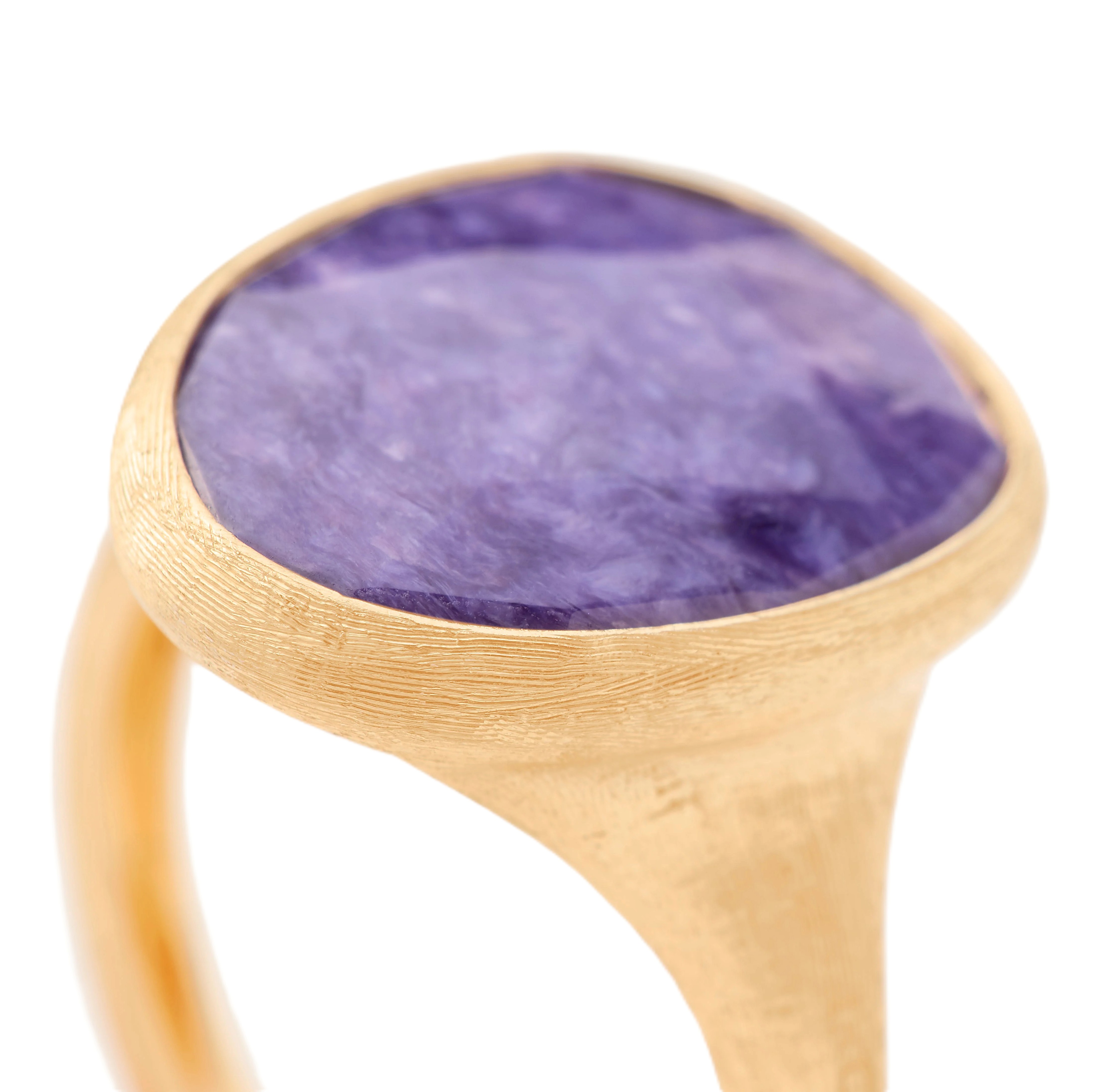 Marco Bicego 18K Lunaria Ring with Charoite