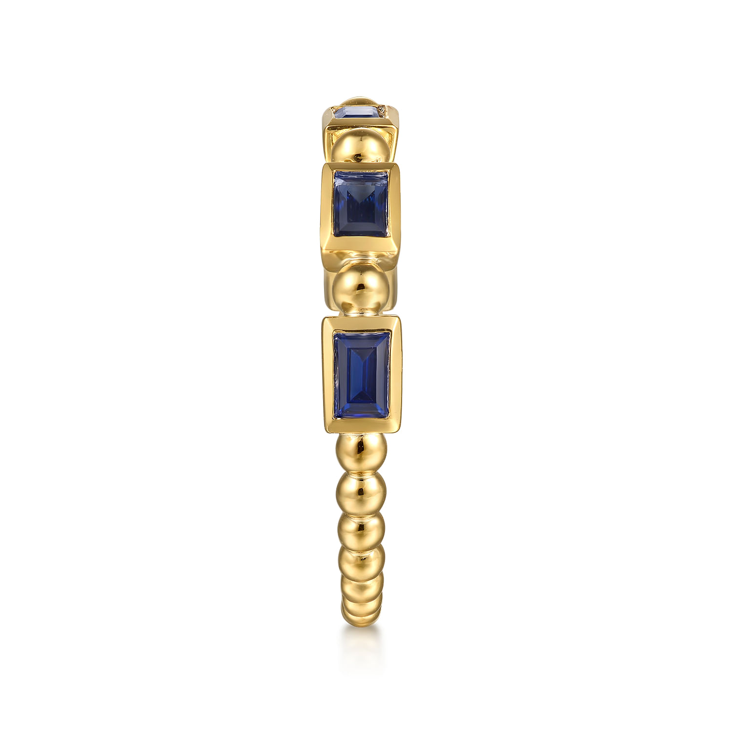 Gabriel & Co. 14K Yellow Gold Sapphire Geometric Bujukan Ring