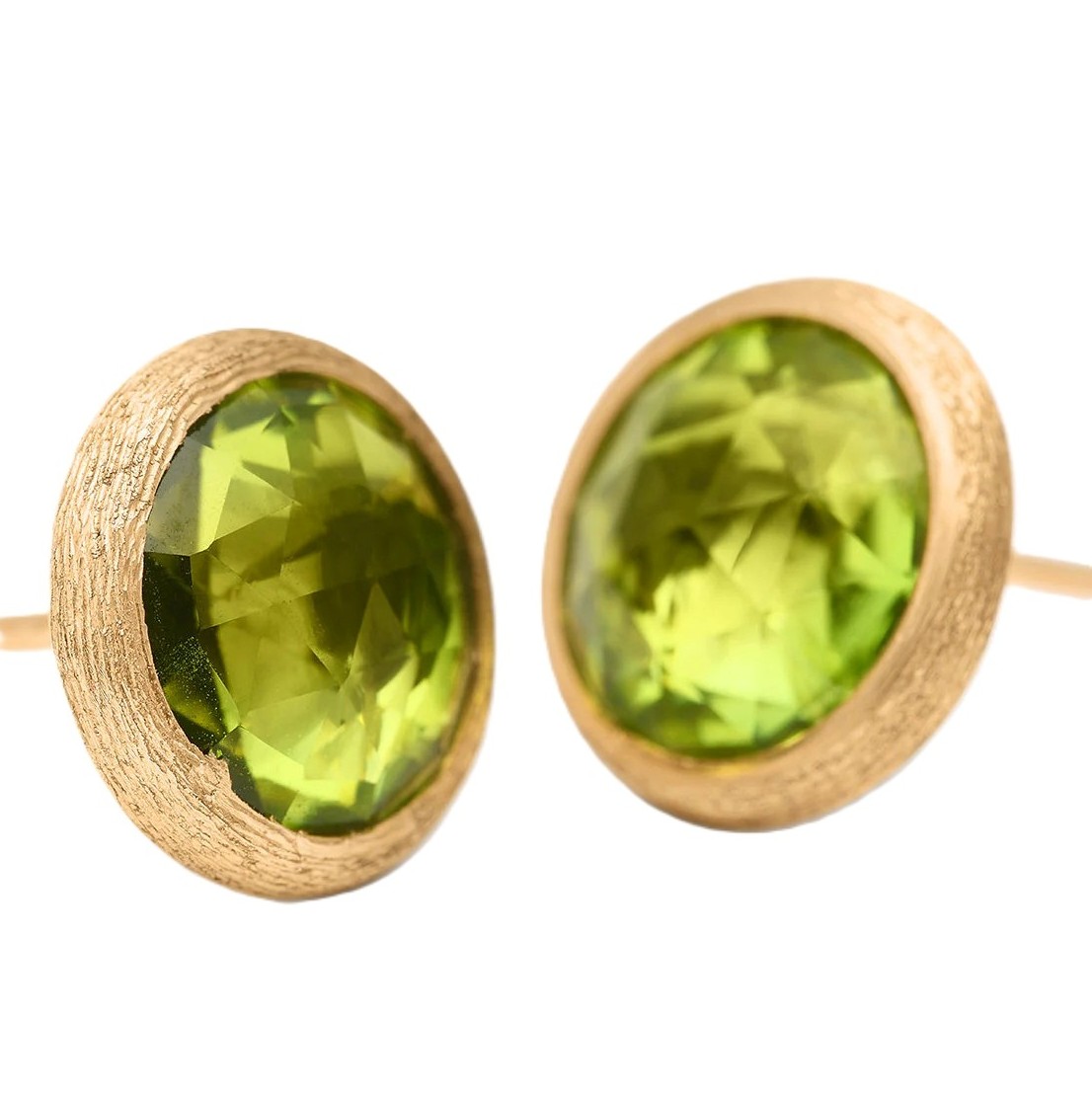 Marco Bicego 18K Yellow Gold Peridot Stud Earrings