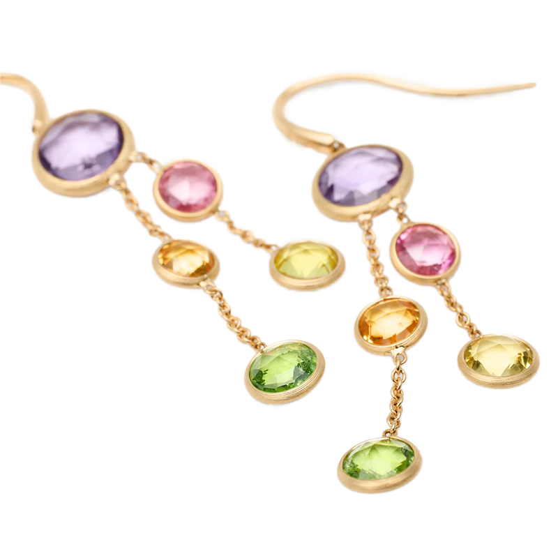 Marco Bicego 18K Yellow Gold Gemstone 2-Strand Earrings