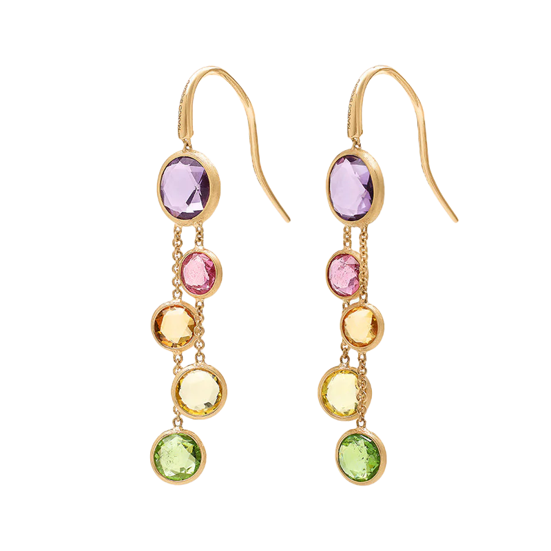 Marco Bicego 18K Yellow Gold Gemstone 2-Strand Earrings