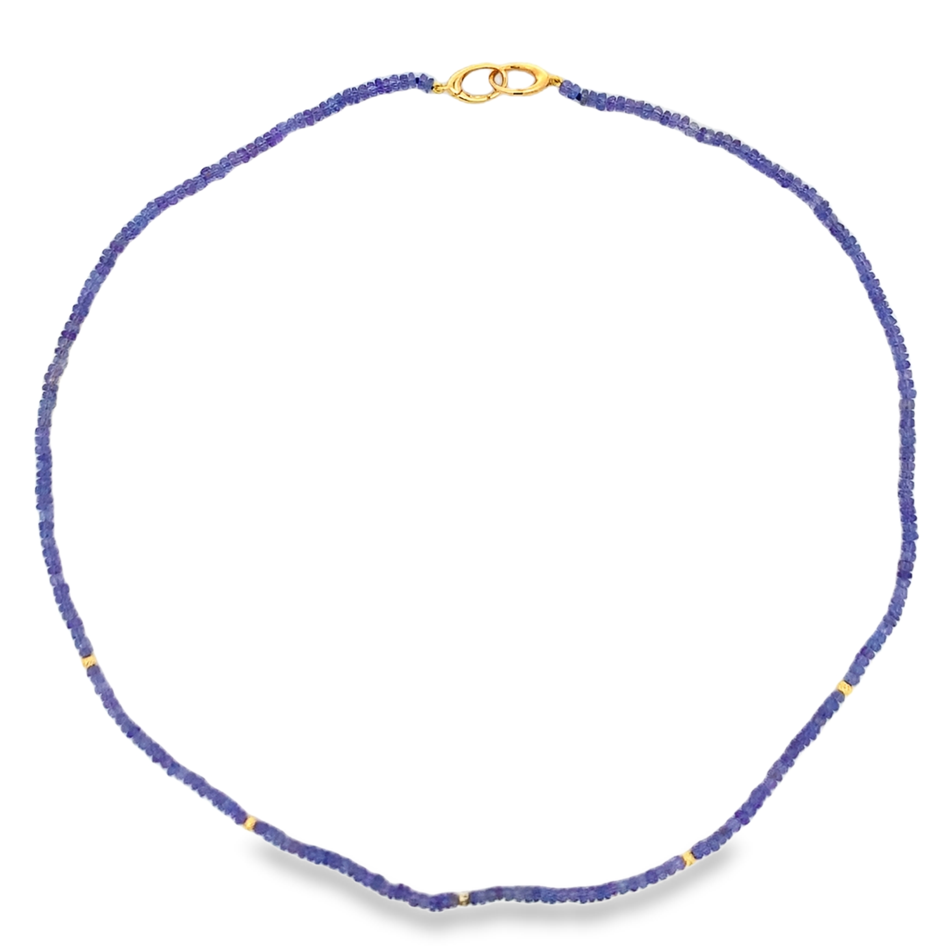 Lauren K 18K Yellow Gold Tanzanite Bead Strand
