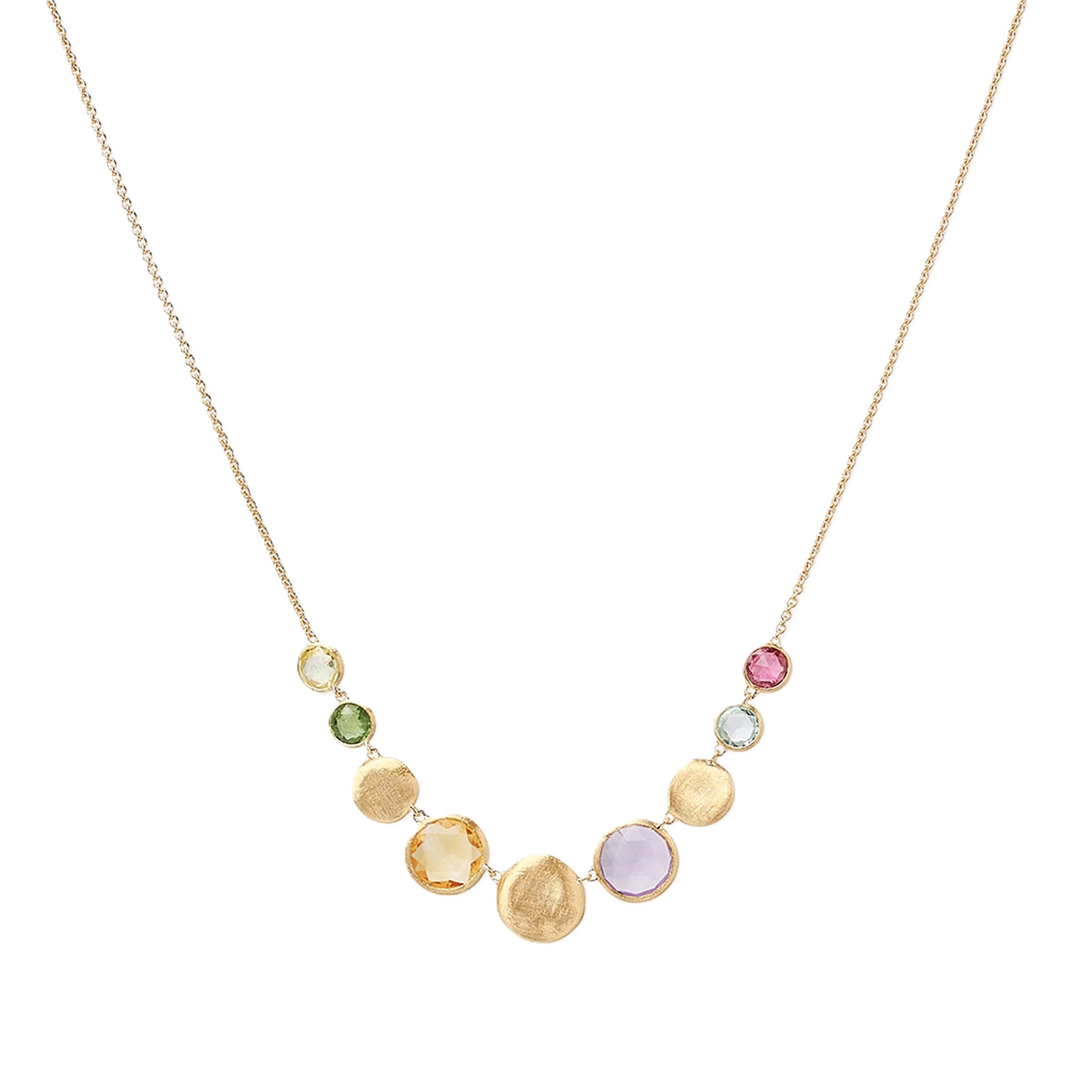 Marco Bicego 18K Jaipur Color Gemstone Halfsie Necklace