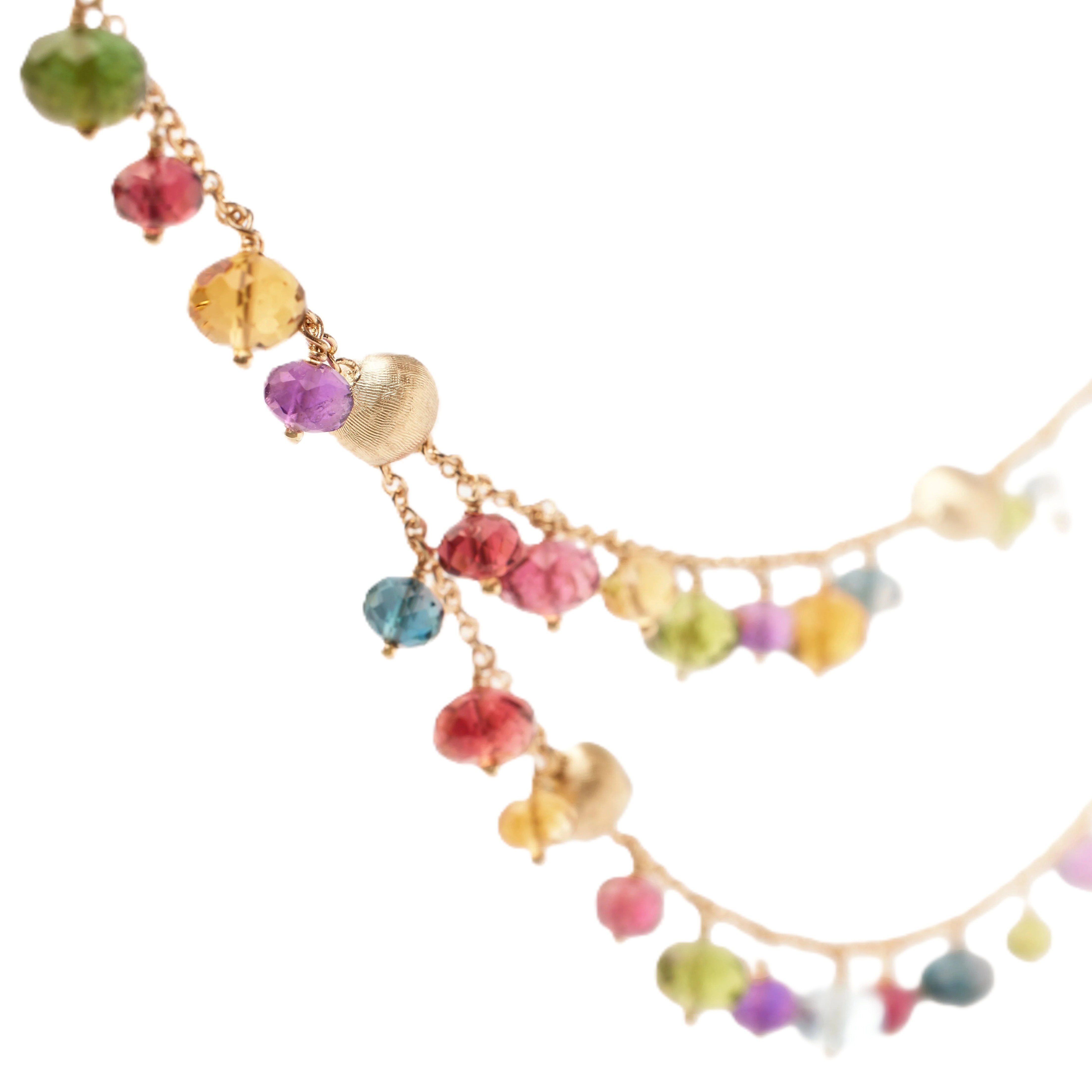 Marco Bicego 14K 2-Strand Mixed Gemstone Necklace