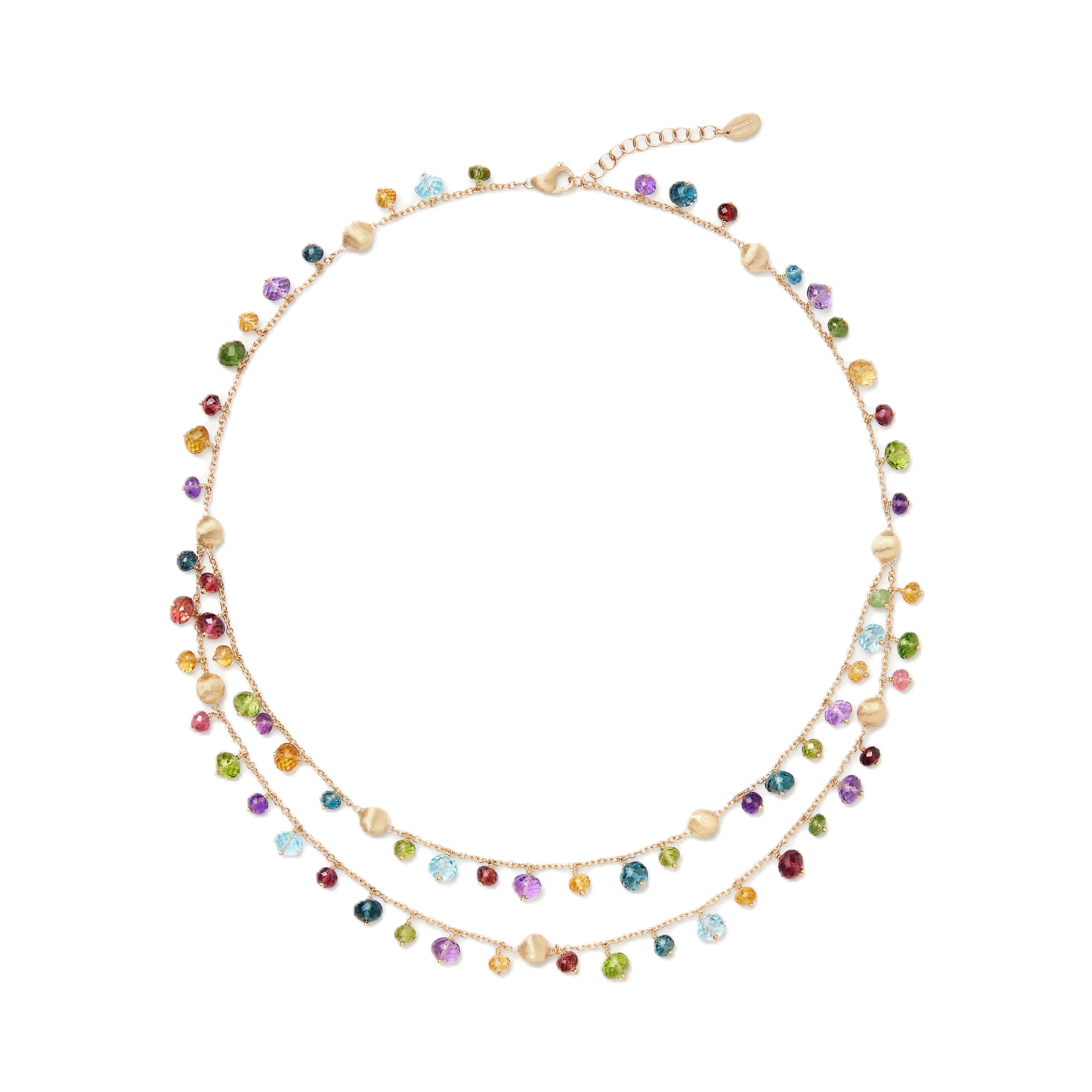 Marco Bicego 14K 2-Strand Mixed Gemstone Necklace
