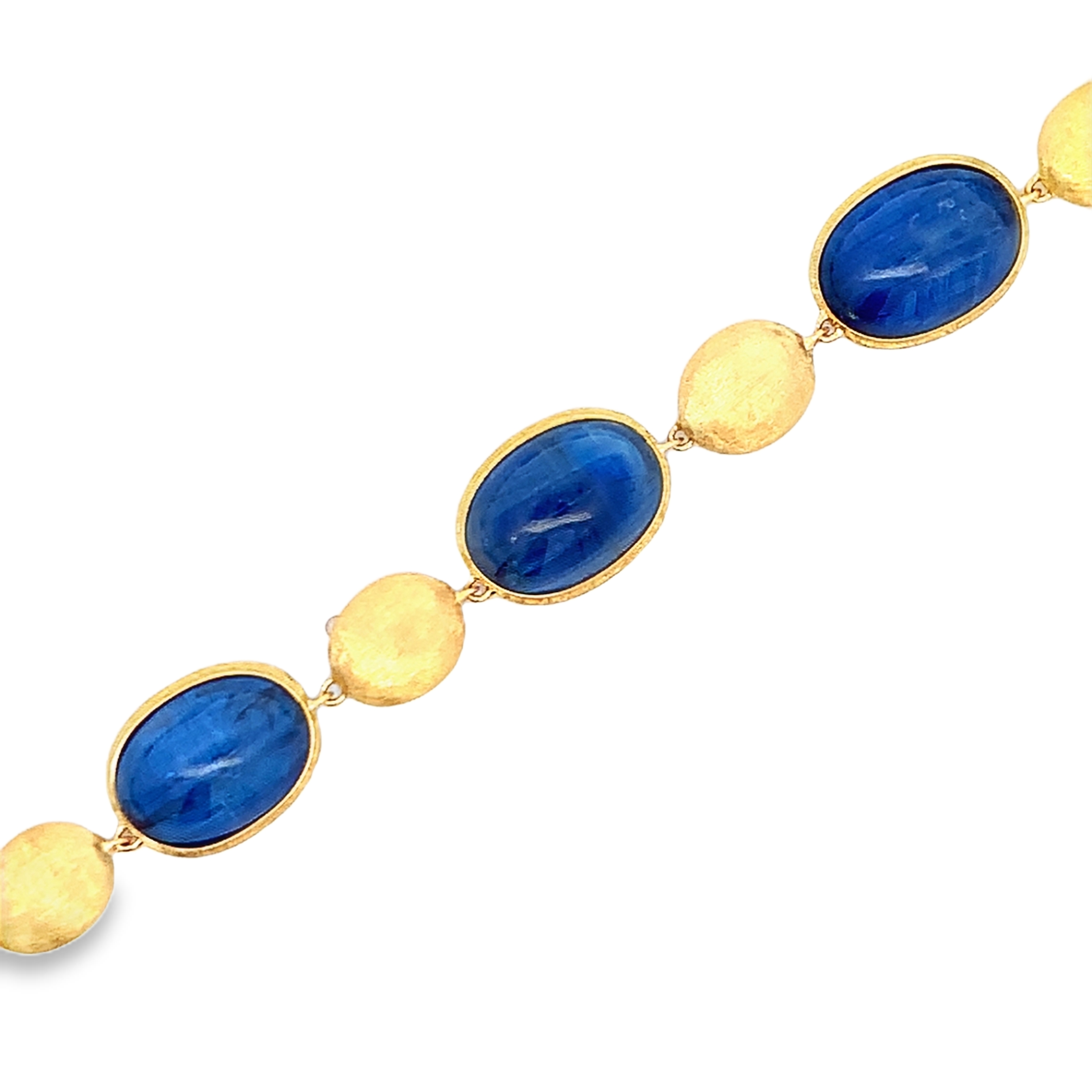 Marco Bicego 18K Unico Alternating Kyanite and Gold Stations Necklace