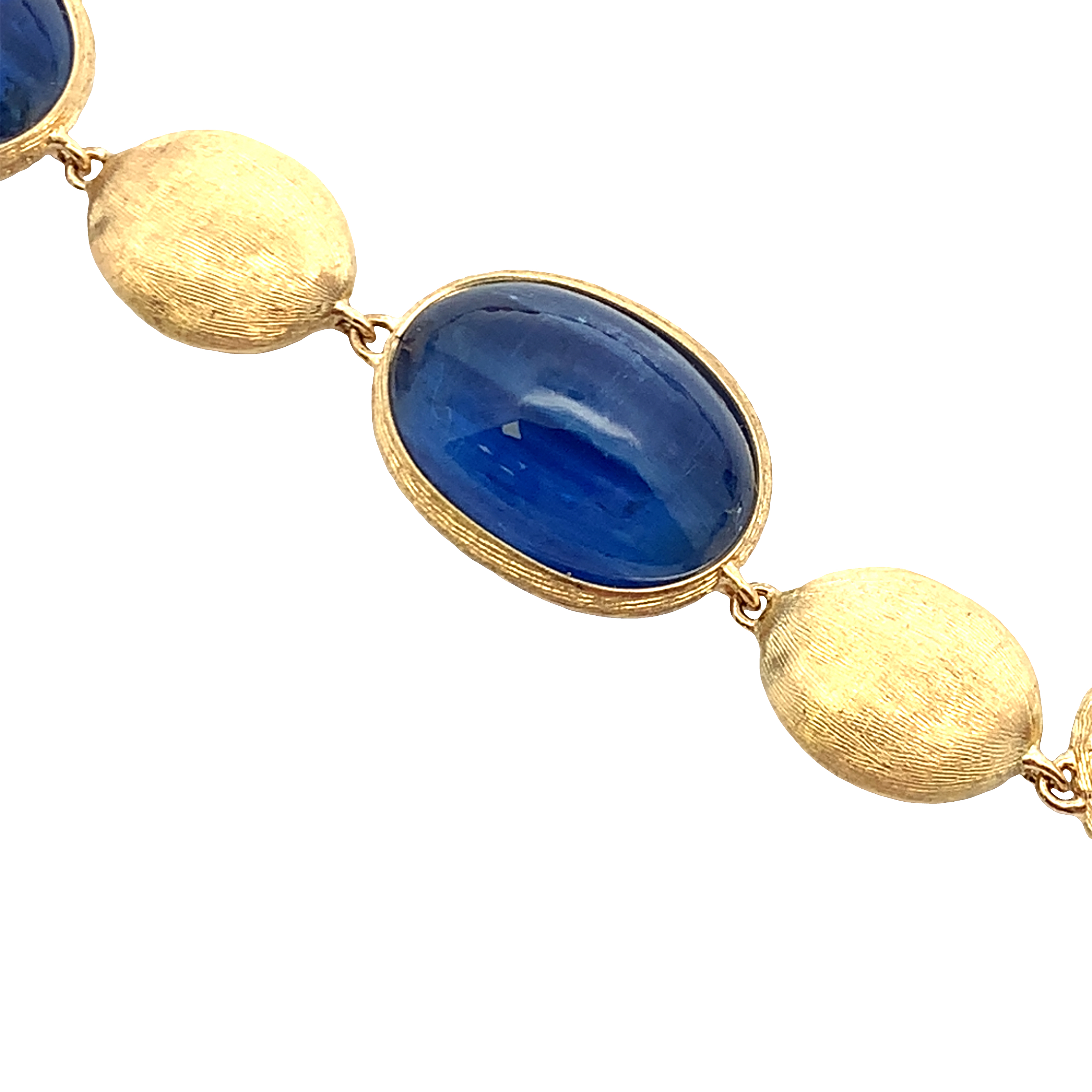 Marco Bicego 18K Unico Alternating Kyanite and Gold Stations Necklace