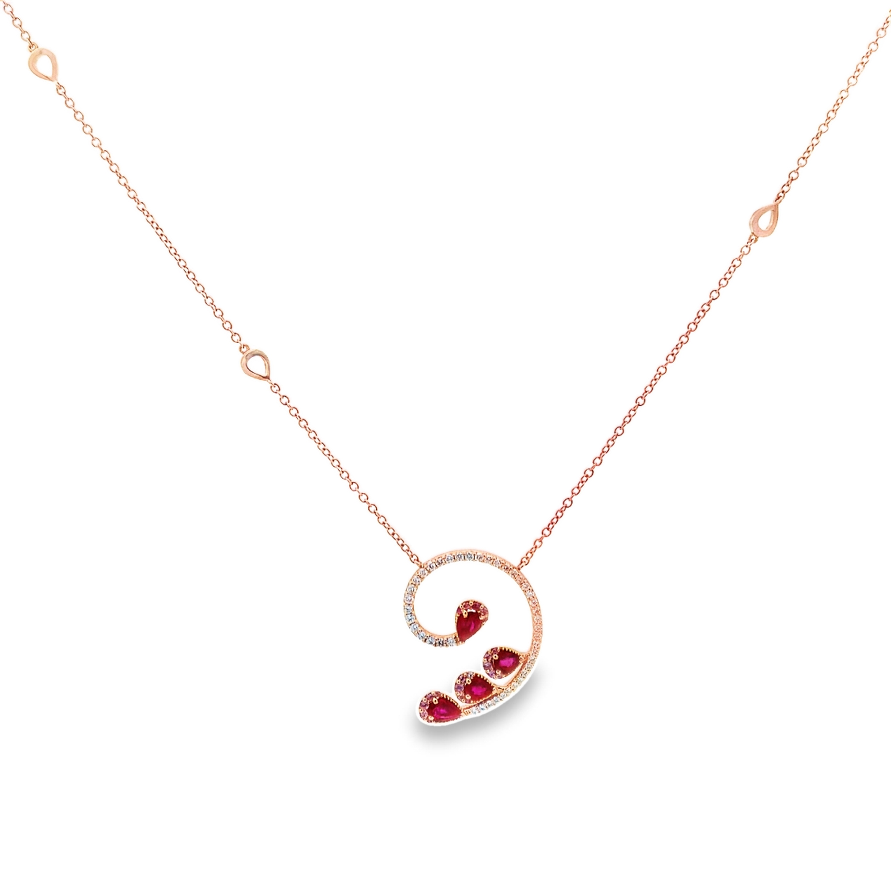 Giloro 18K Rose Gold Spiral Necklace