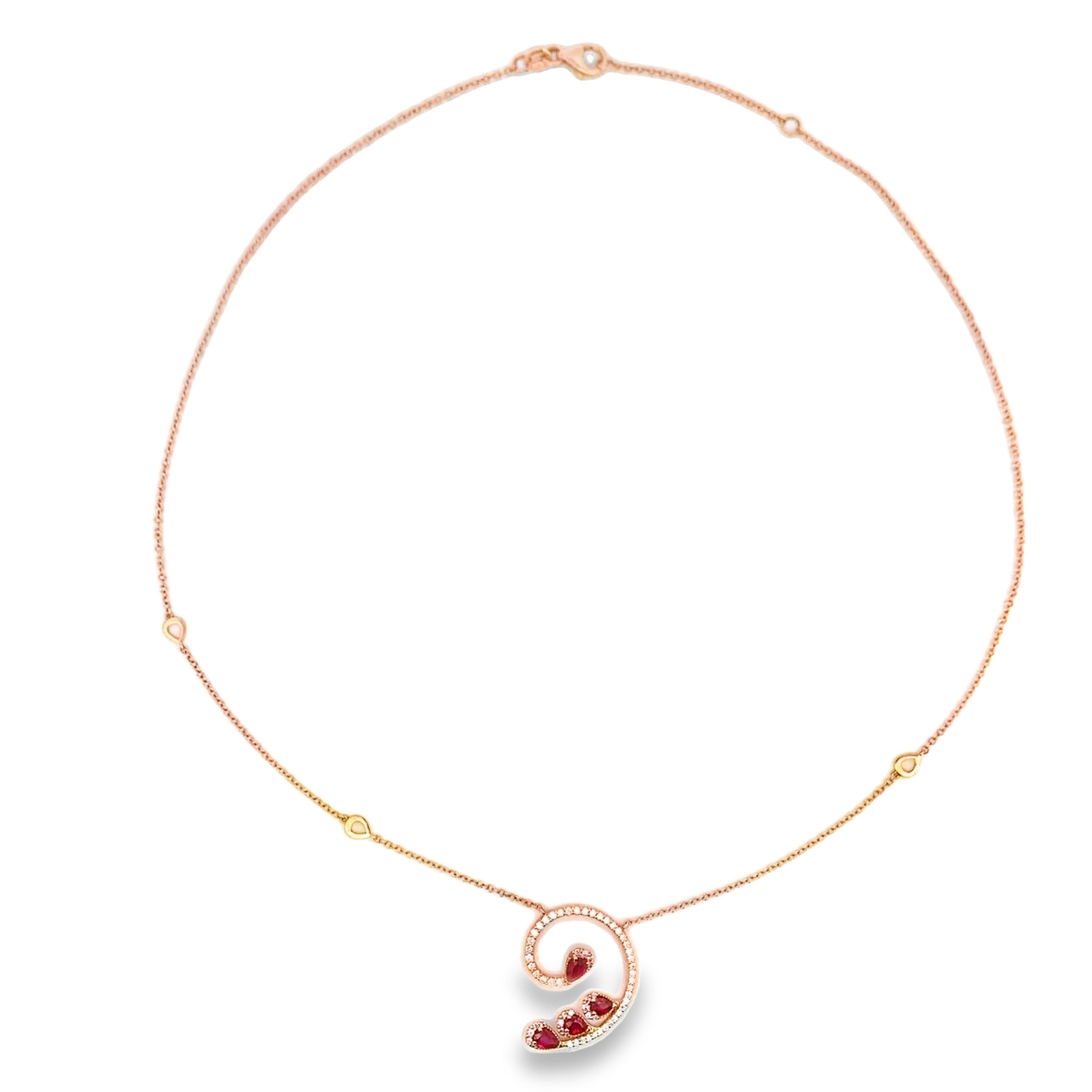 Giloro 18K Rose Gold Spiral Necklace
