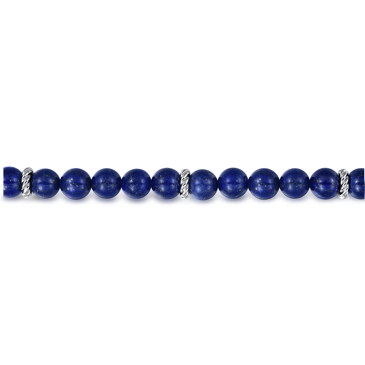 Gabriel & Co. Bujukan Sterling Silver & 8mm Lapis Beaded Bracelet