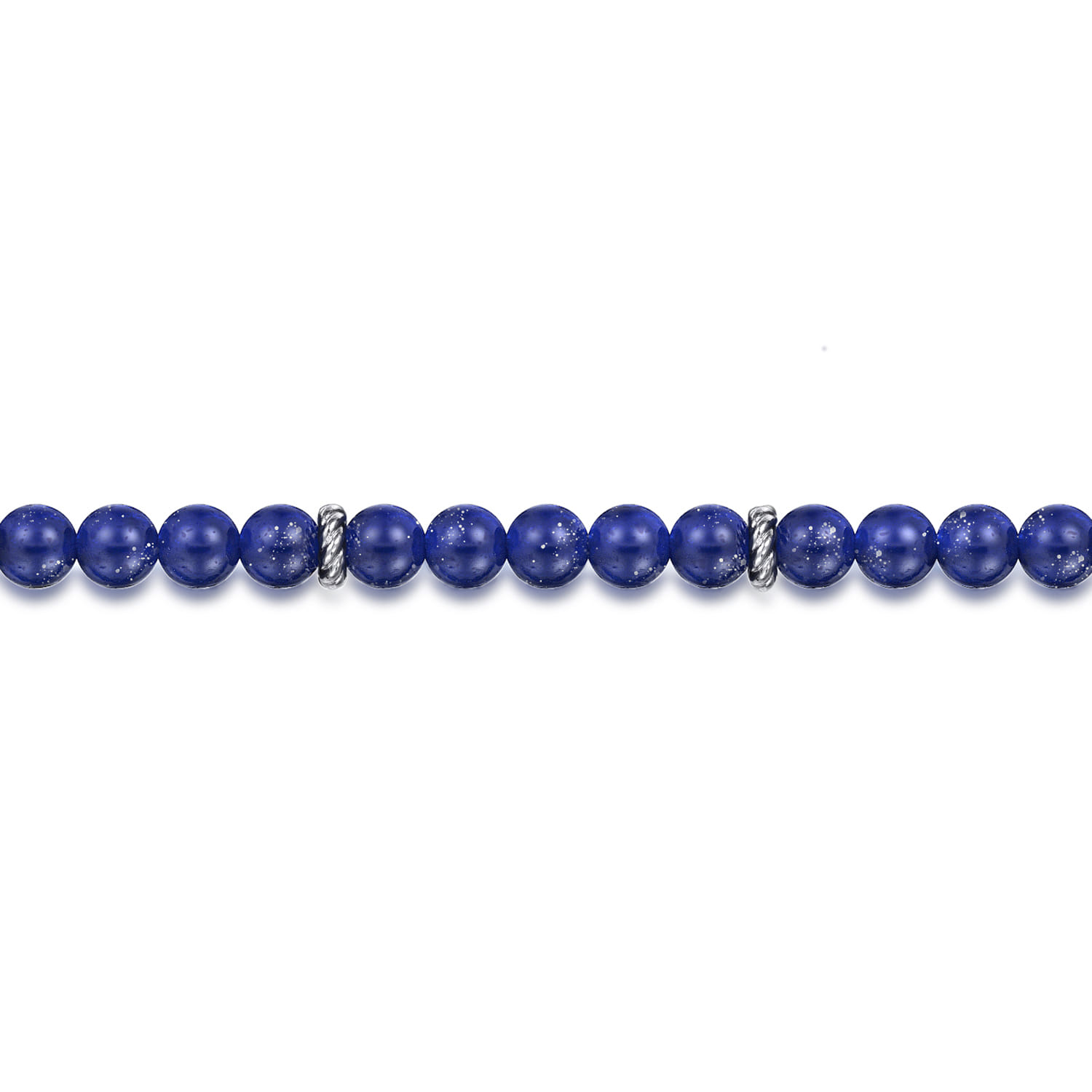 Gabriel & Co. Bujukan Sterling Silver & 6mm Lapis Beaded Bracelet