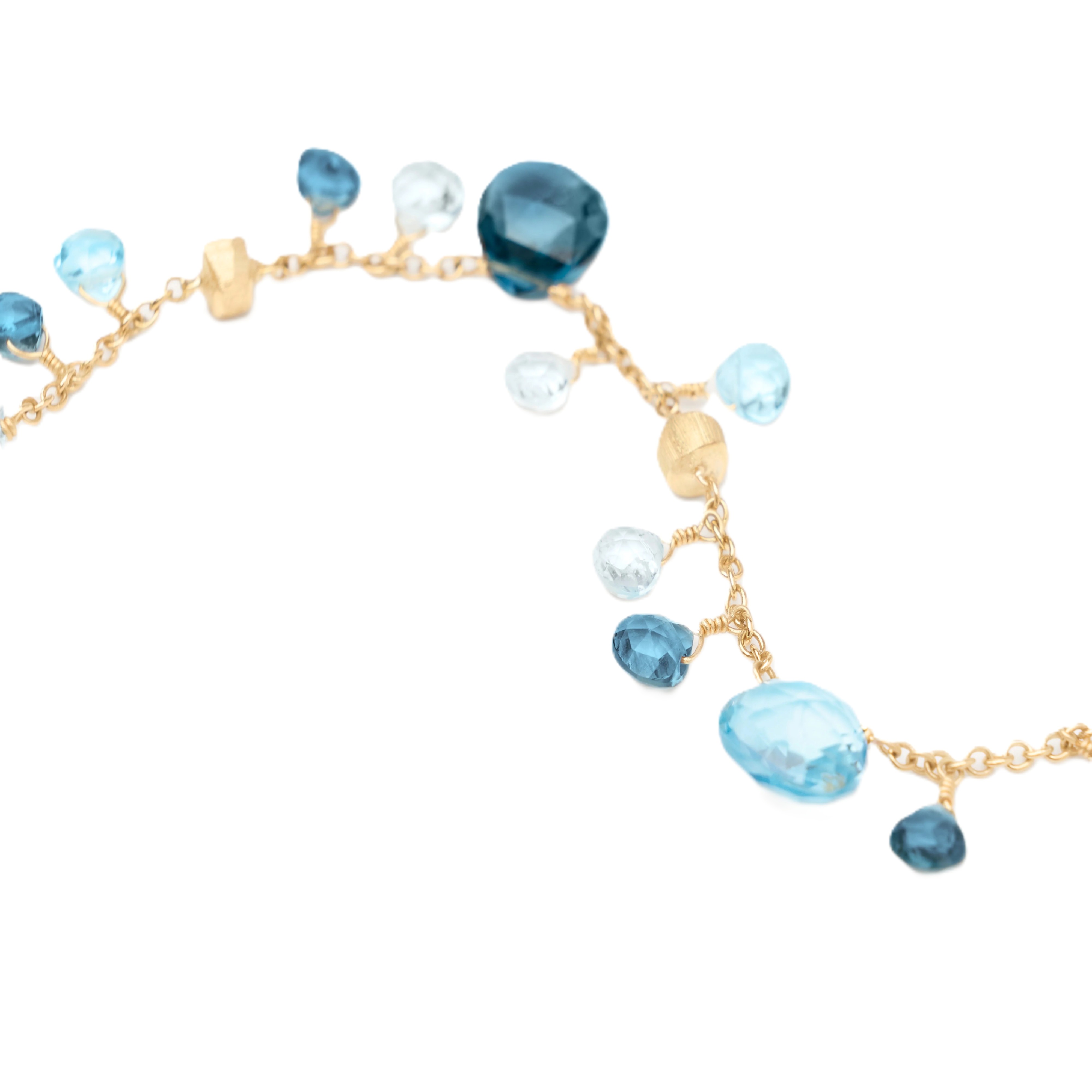 Marco Bicego 18K Paradise Mixed Blue Topaz Bracelet