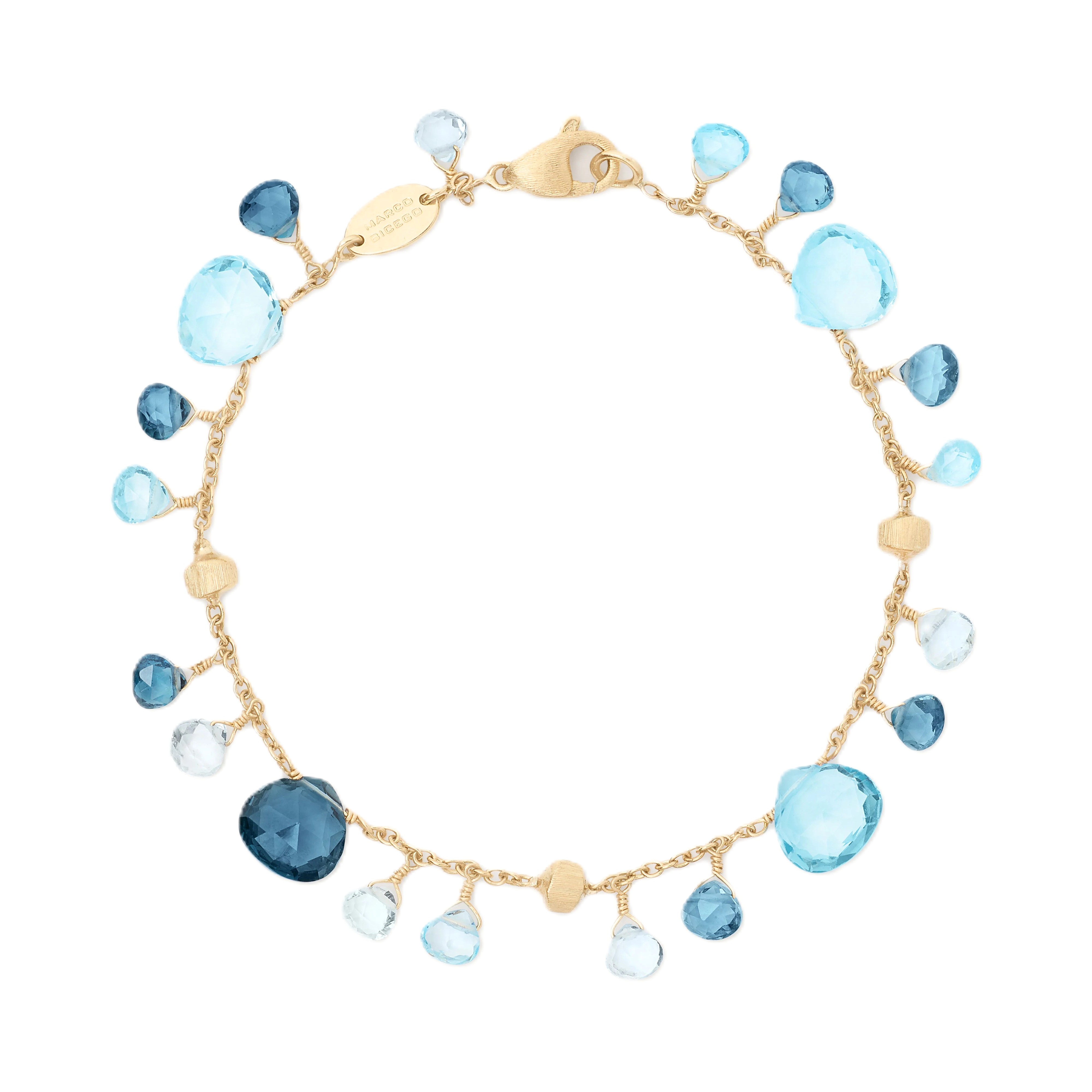 Marco Bicego 18K Paradise Mixed Blue Topaz Bracelet