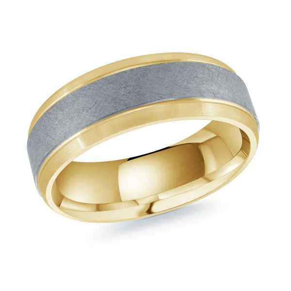 MALO Tantalum and 14K Wedding Band