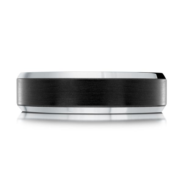 MALO 14K and Black Carbon Fiber 6mm Wide Wedding Band