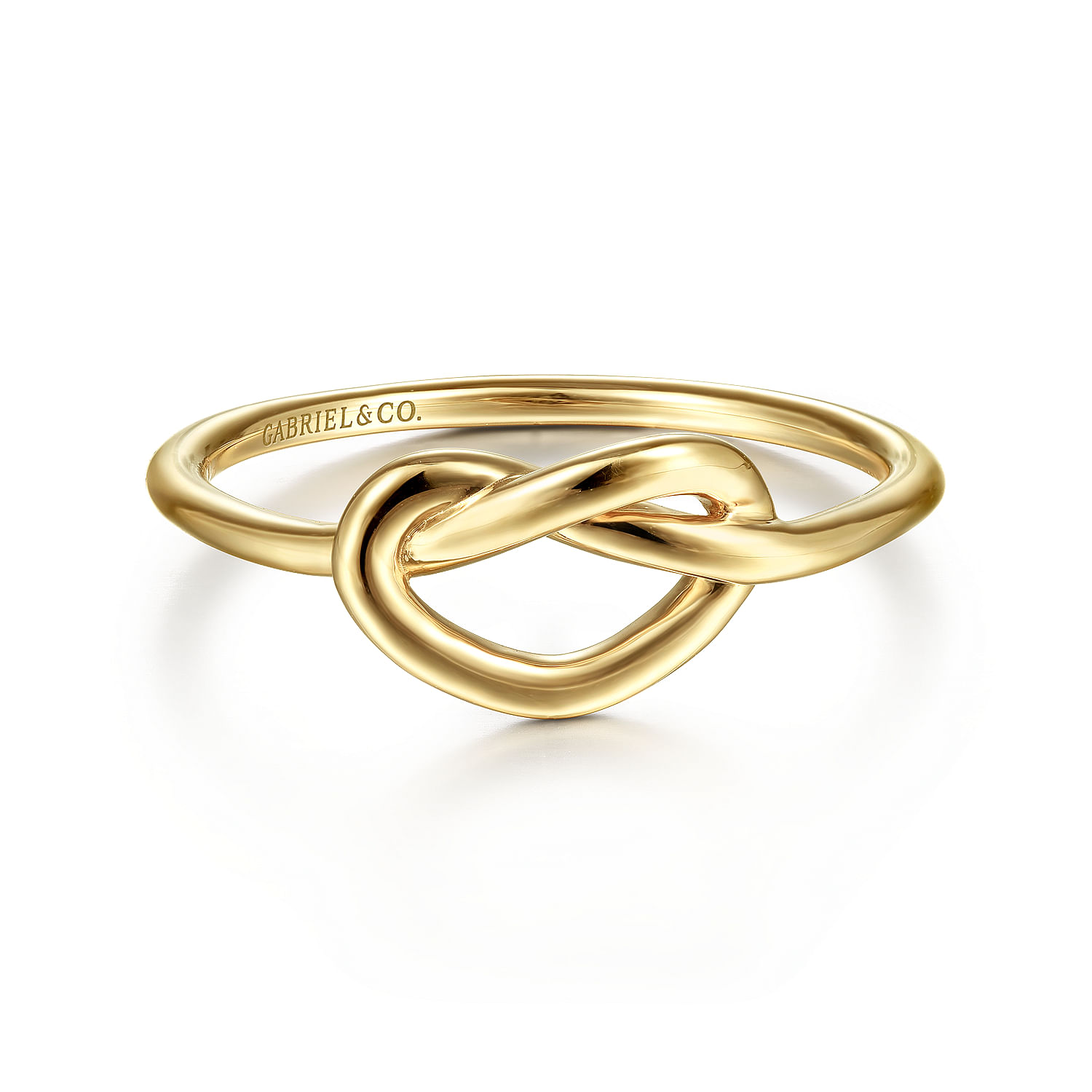 Gabriel & Co. 14K Yellow Gold Twisted Heart Ring