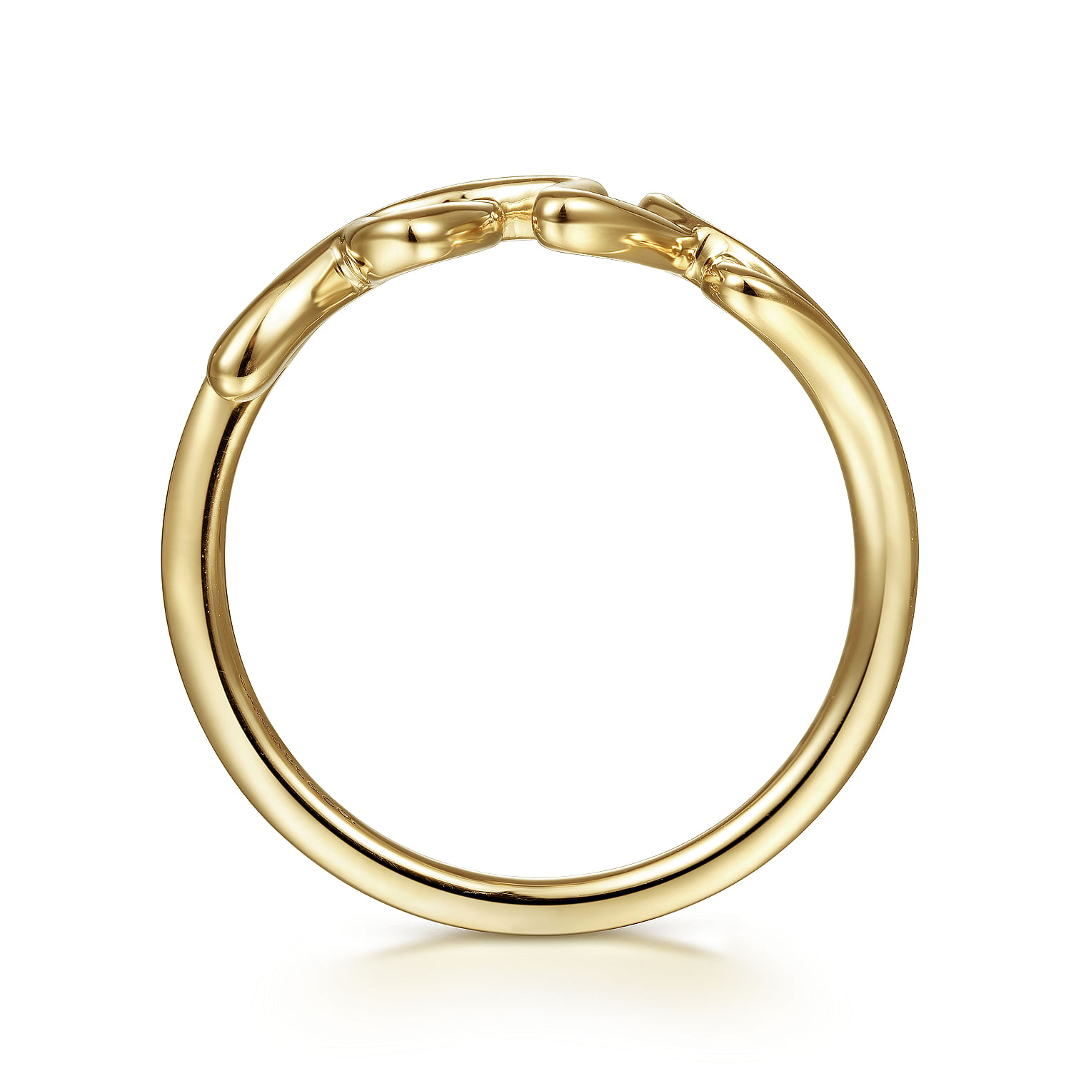 Gabriel & Co. 14K Yellow Gold Love Ring
