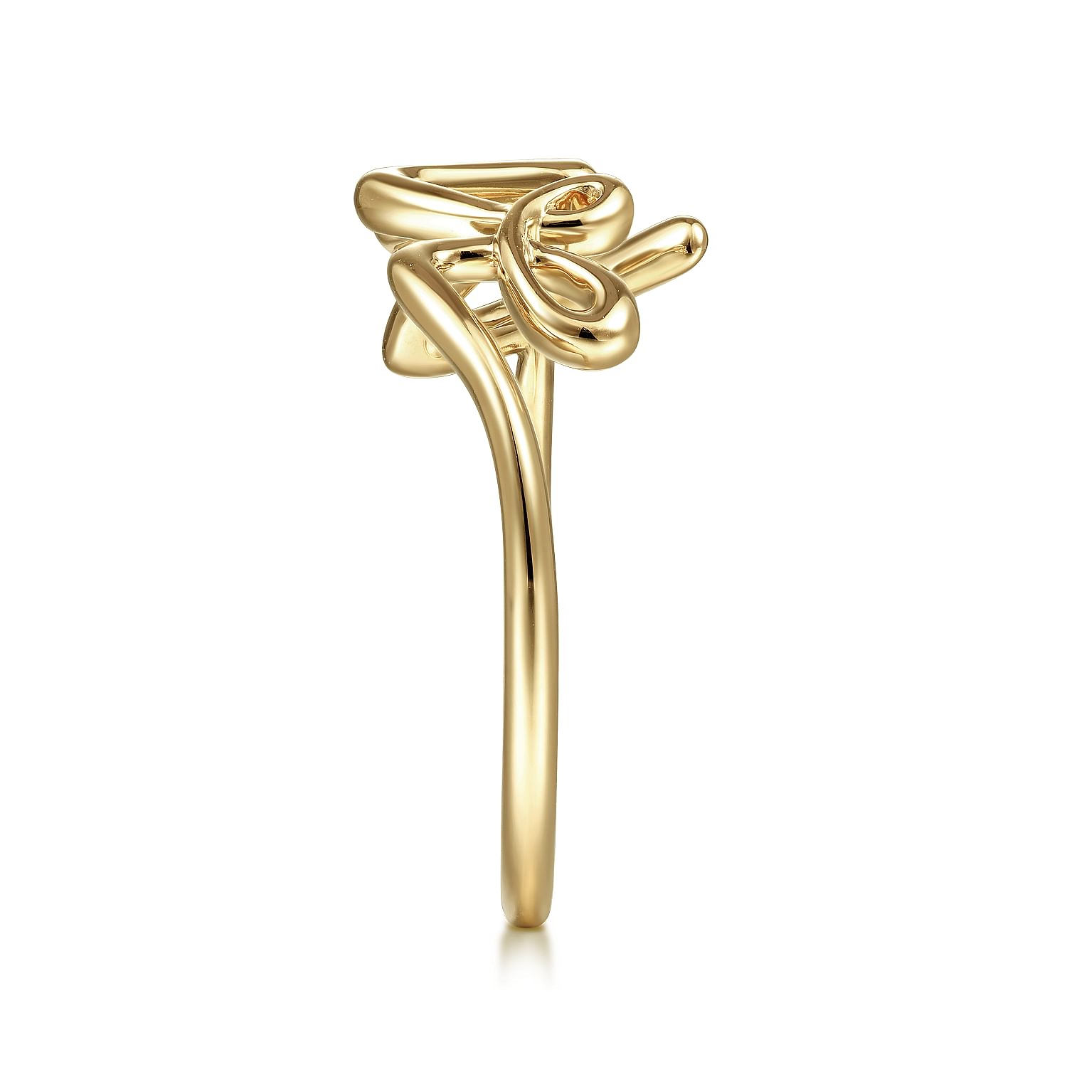 Gabriel & Co. 14K Yellow Gold Love Ring