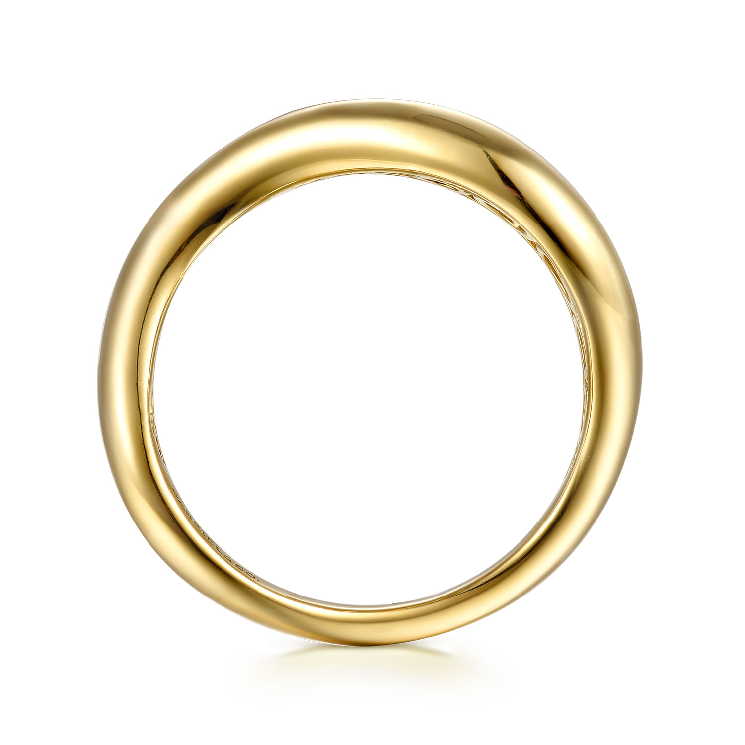 Gabriel & Co. 14K Yellow Gold Wave Stackable Ring