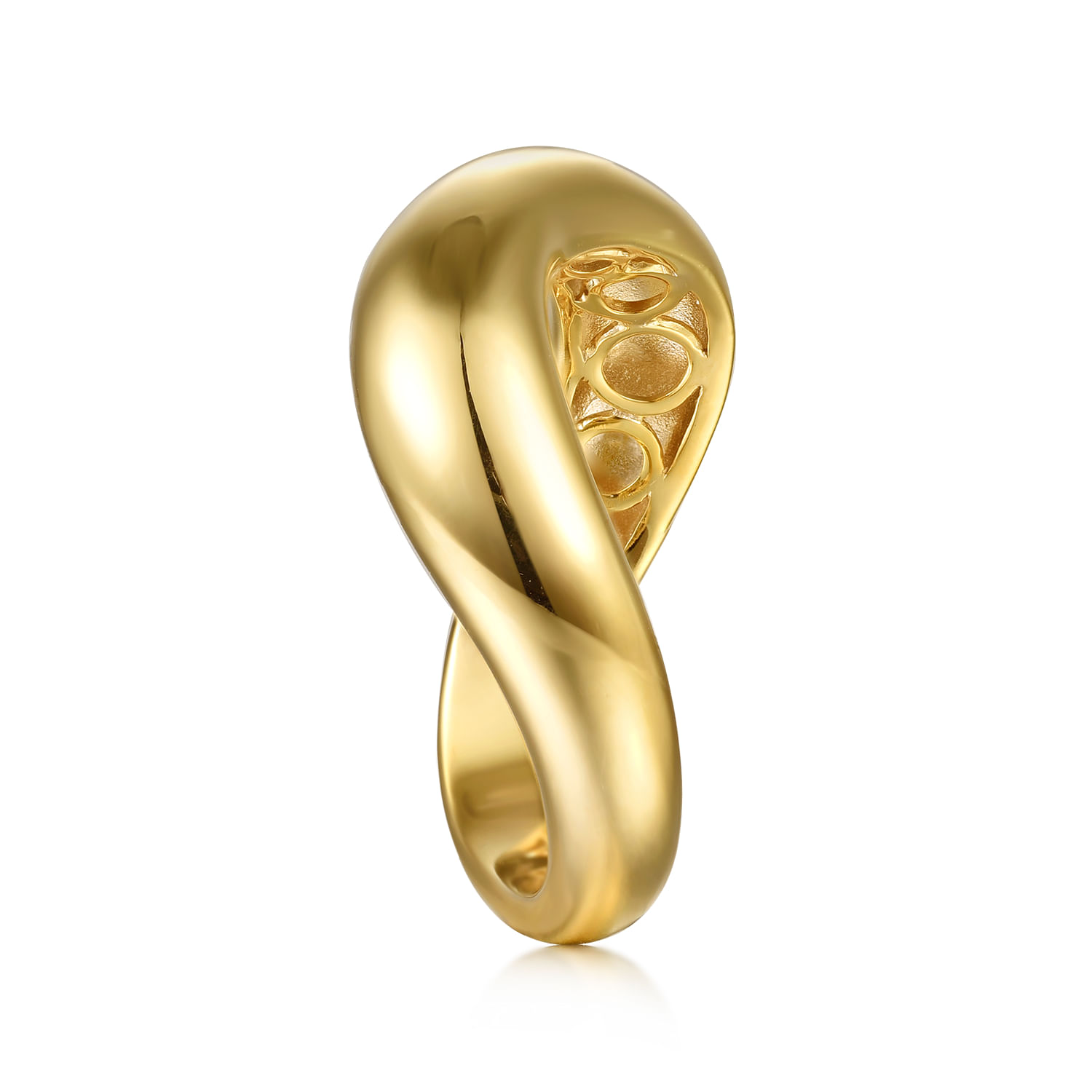 Gabriel & Co. 14K Yellow Gold Wave Stackable Ring