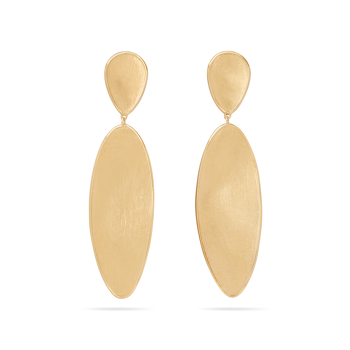 Marco Bicego 18K Yellow Gold Lunaria Double Drop Earrings