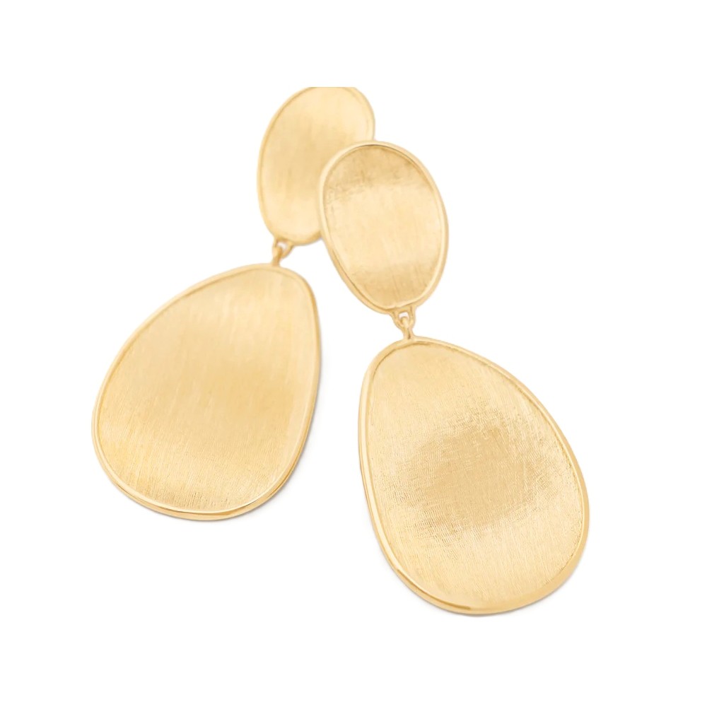 Marco Bicego Lunaria 18K Small Double Drop Earrings