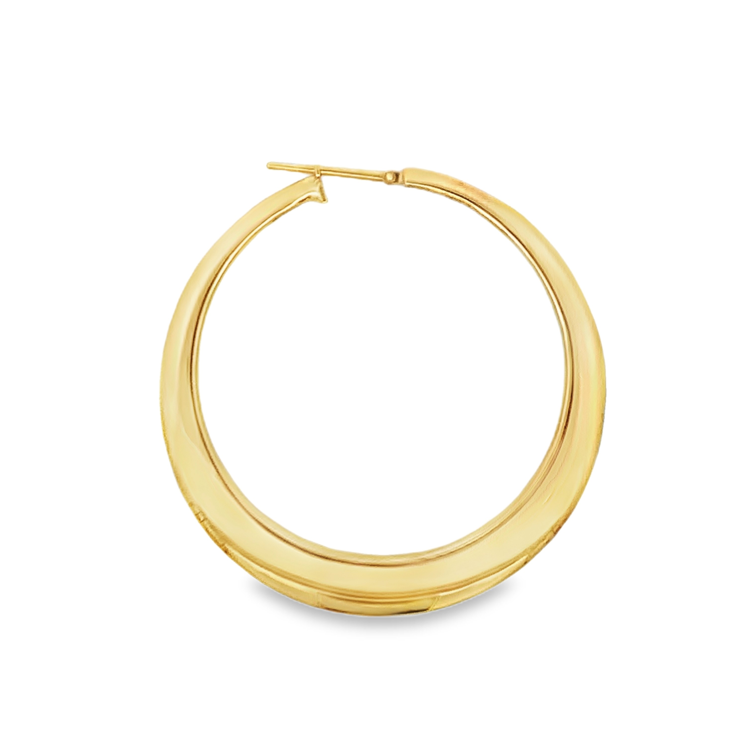 18K Yellow Gold Hoop Earrings