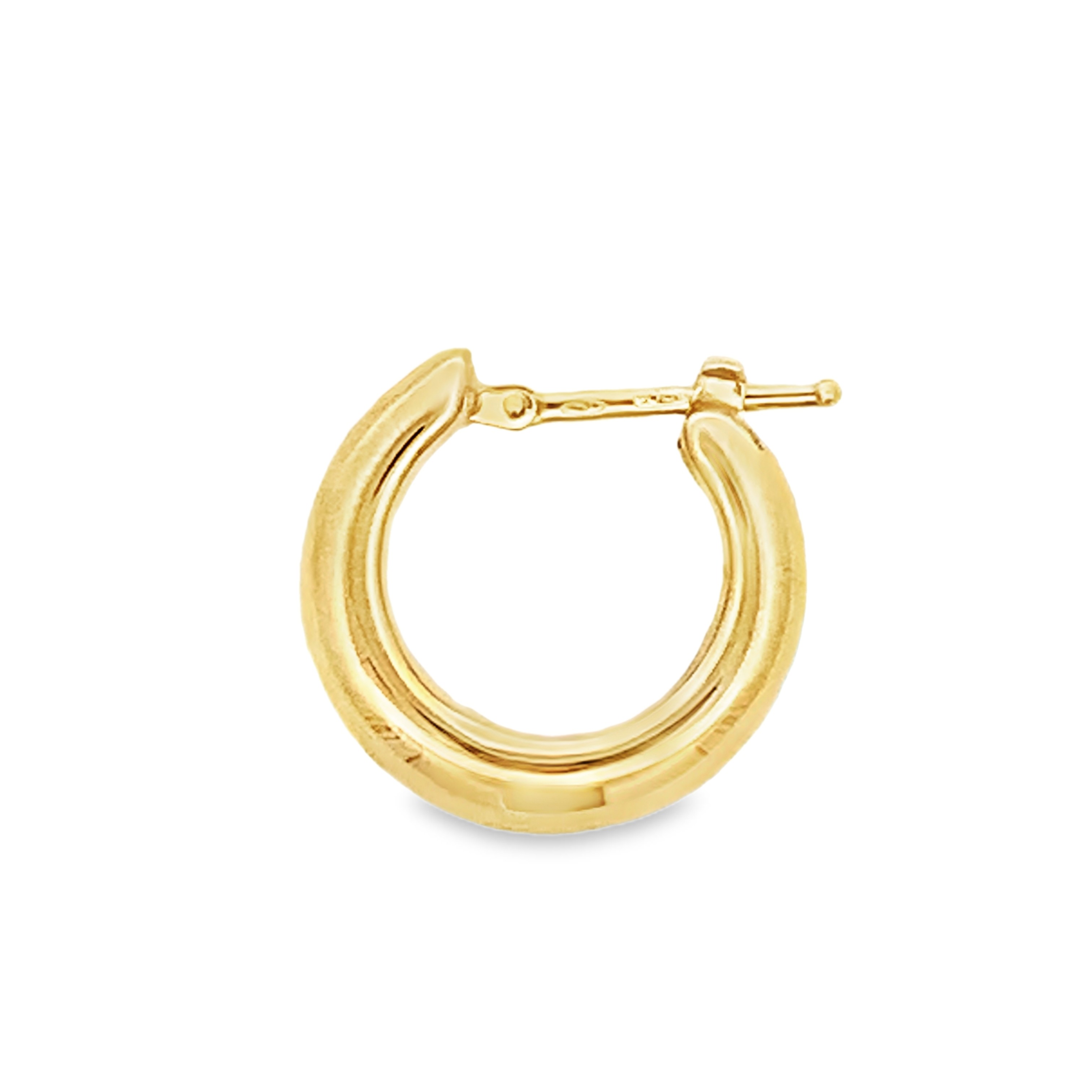 18K Yellow Gold Hoops 13mm