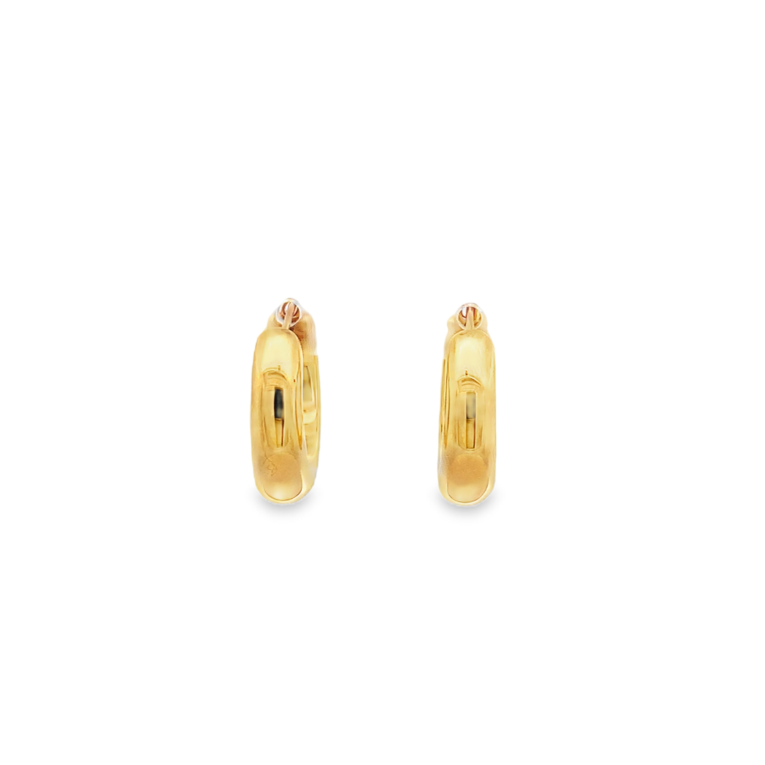 18K Yellow Gold Hoops 13mm