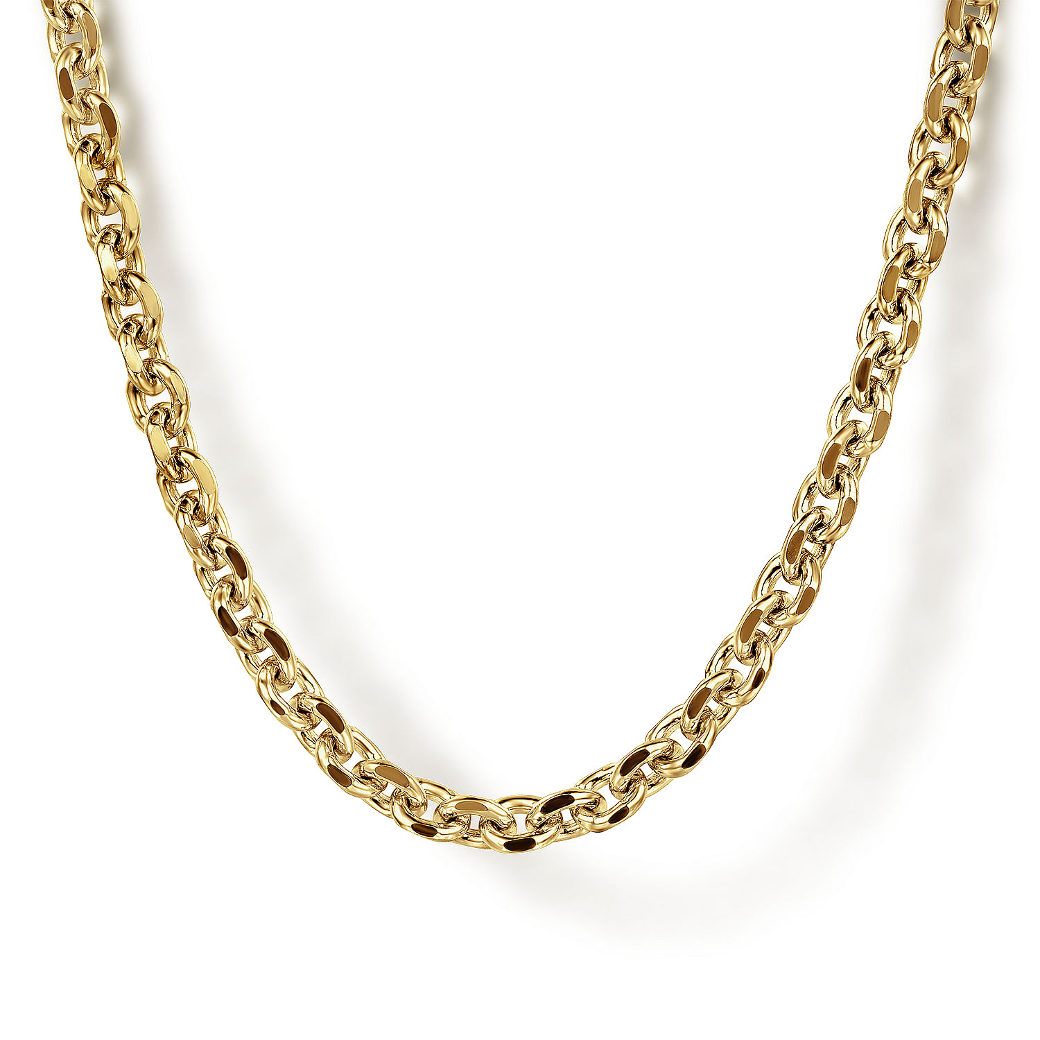 Gabriel & Co 14K Yellow Gold 22 Inch Link Chain